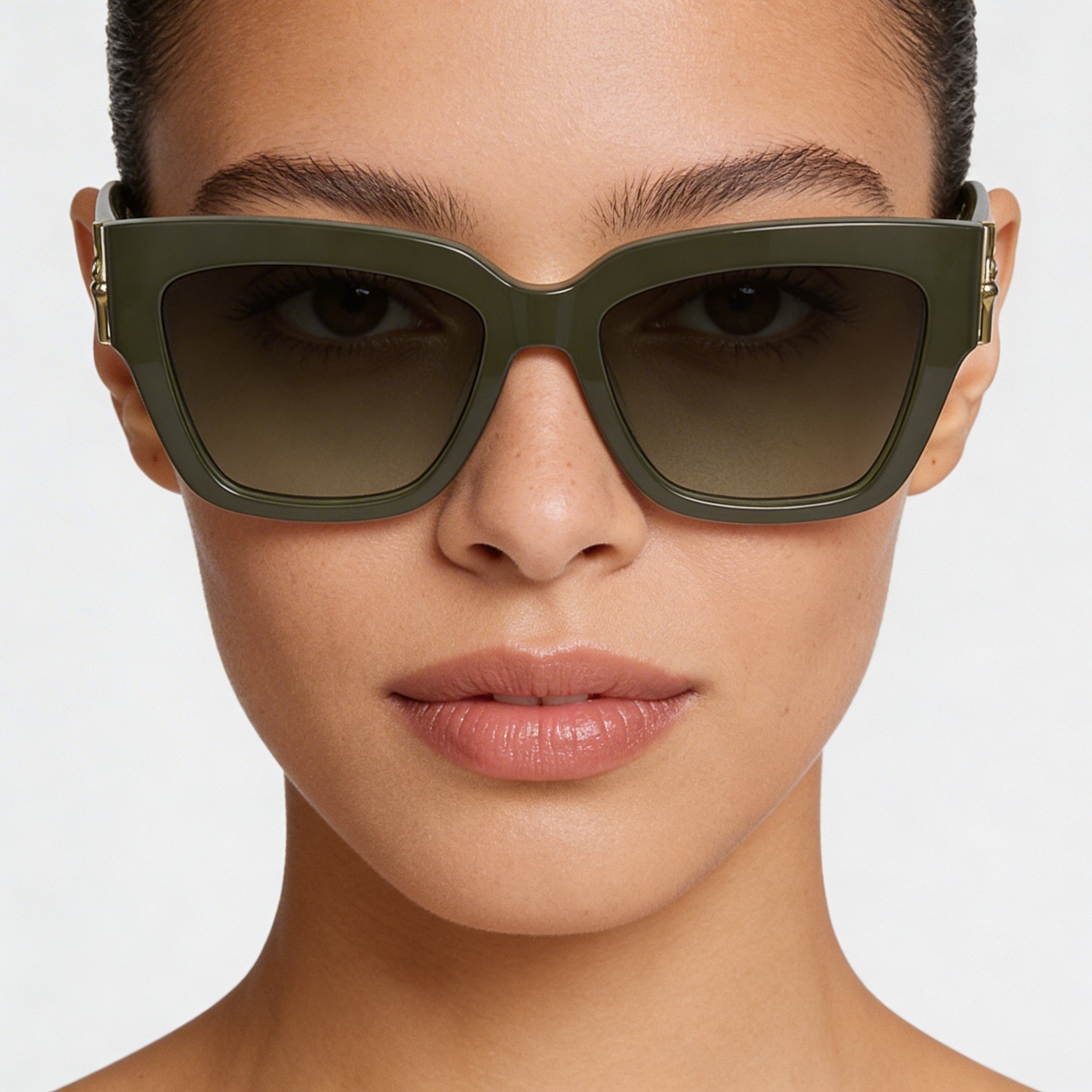 Gafas de sol Longchamp LO745S casuales para mujer, de acetato multicolor con lentes salvia y protección UV, 53 mm, Photo 5