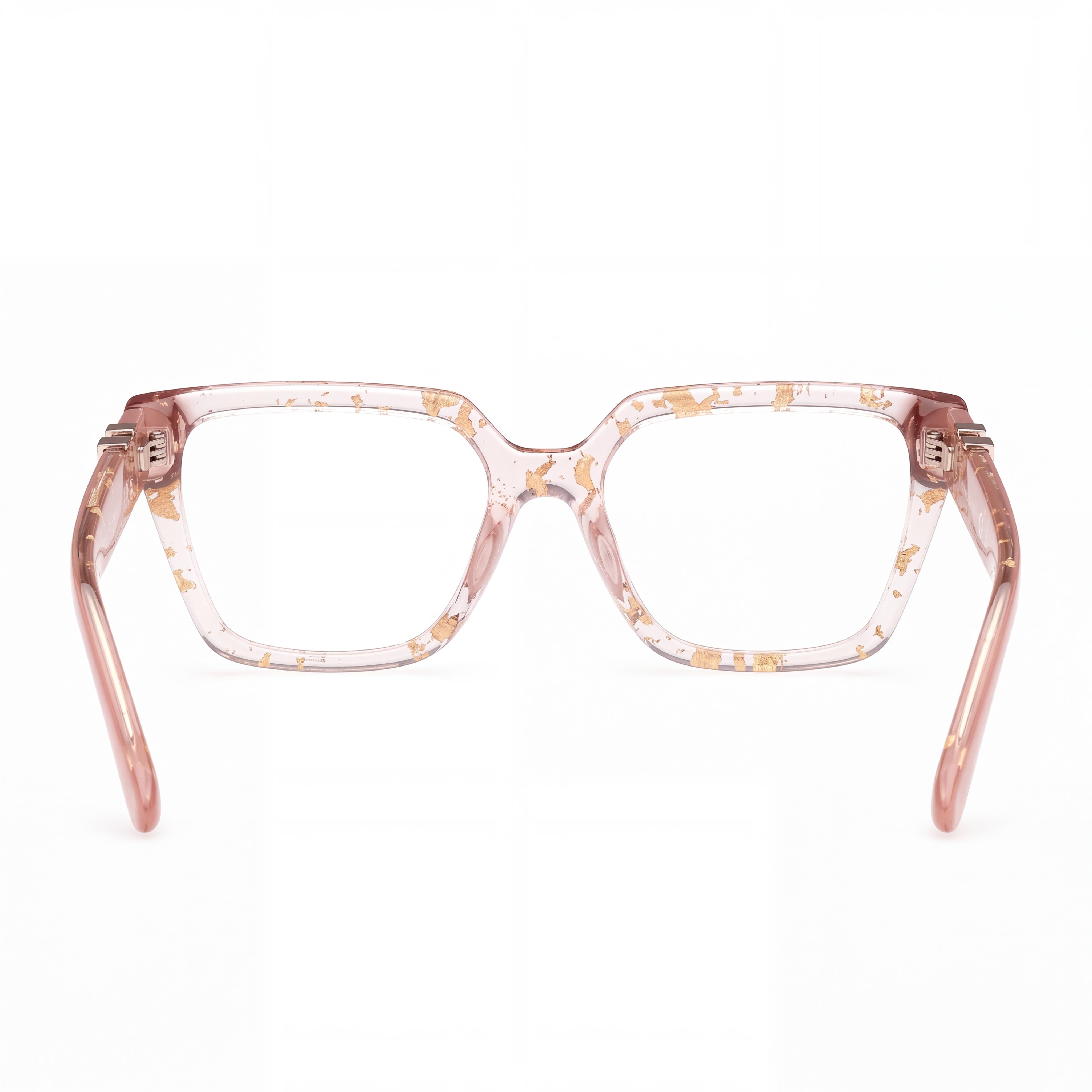 Gafas GUESS by Marciano para Hombre, Montura de Plástico Brillante Rosa Claro, Lentes Claras (no de Policarbonato) de 54mm, Photo 3