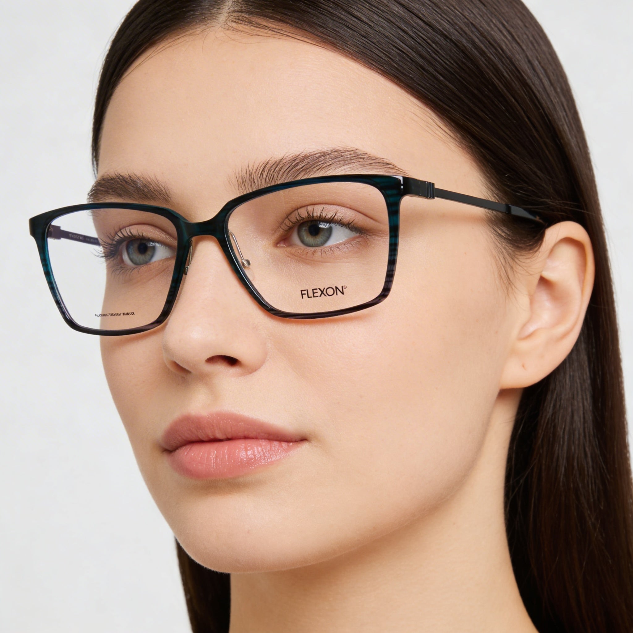 Gafas de sol polarizadas Flexon Ep8010 de metal color turquesa con degradado gris para mujer de 54 mm, Photo 4