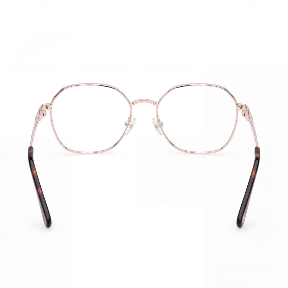 Skechers Se50063 Unisex Eyeglasses with Pale Gold Metal Frame, Pale Gold Lenses, 53mm Lens Width