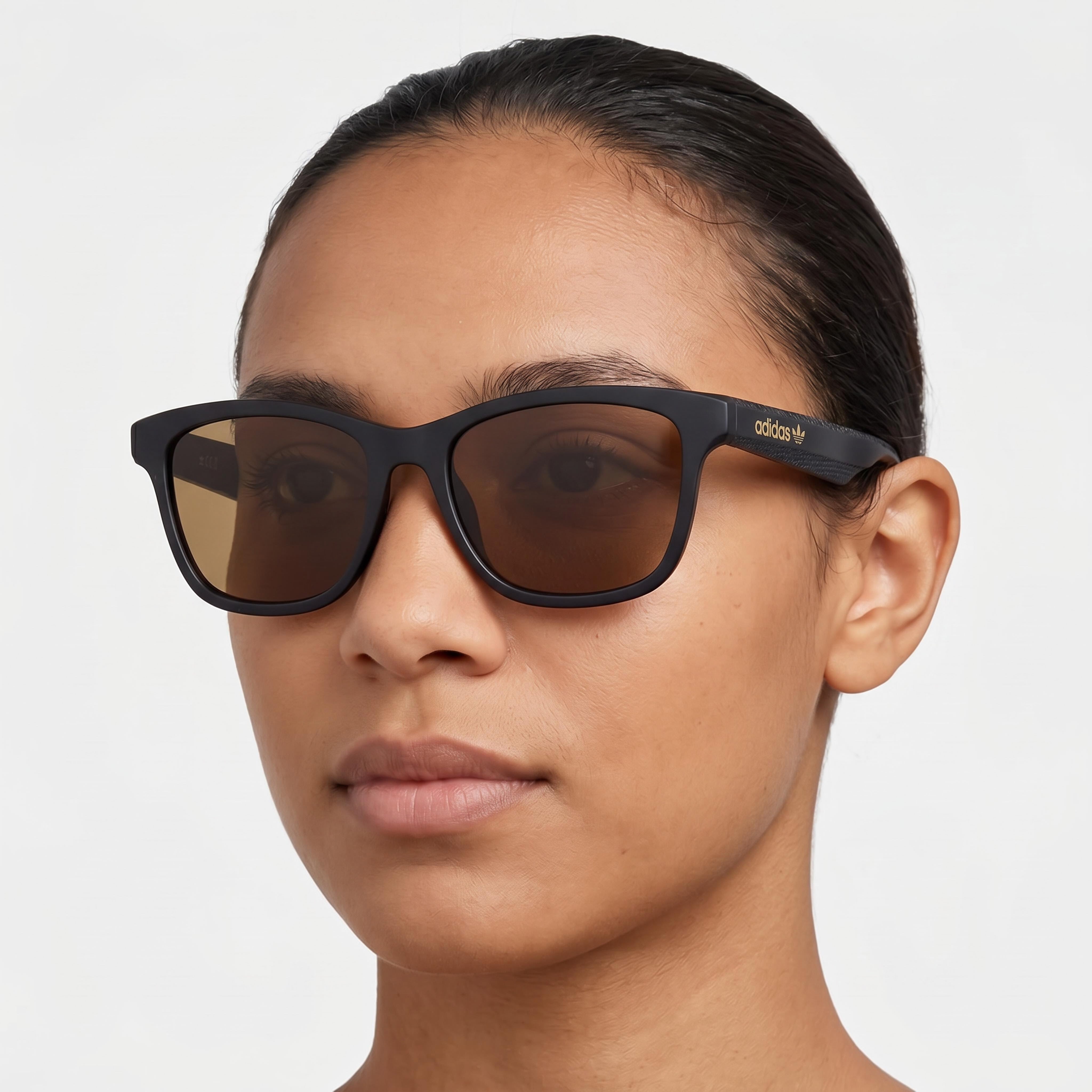 Gafas de sol adidas Originals Classic Unisex de acetato con protección UV, espejo marrón negro mate, ancho de lente de 54 mm, Photo 5