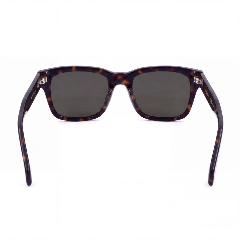 Salvatore Ferragamo Sf1039s Men's Tortoise Silver-Logo Plastic Rectangle Sunglasses Green Lens UV Protected 54mm
