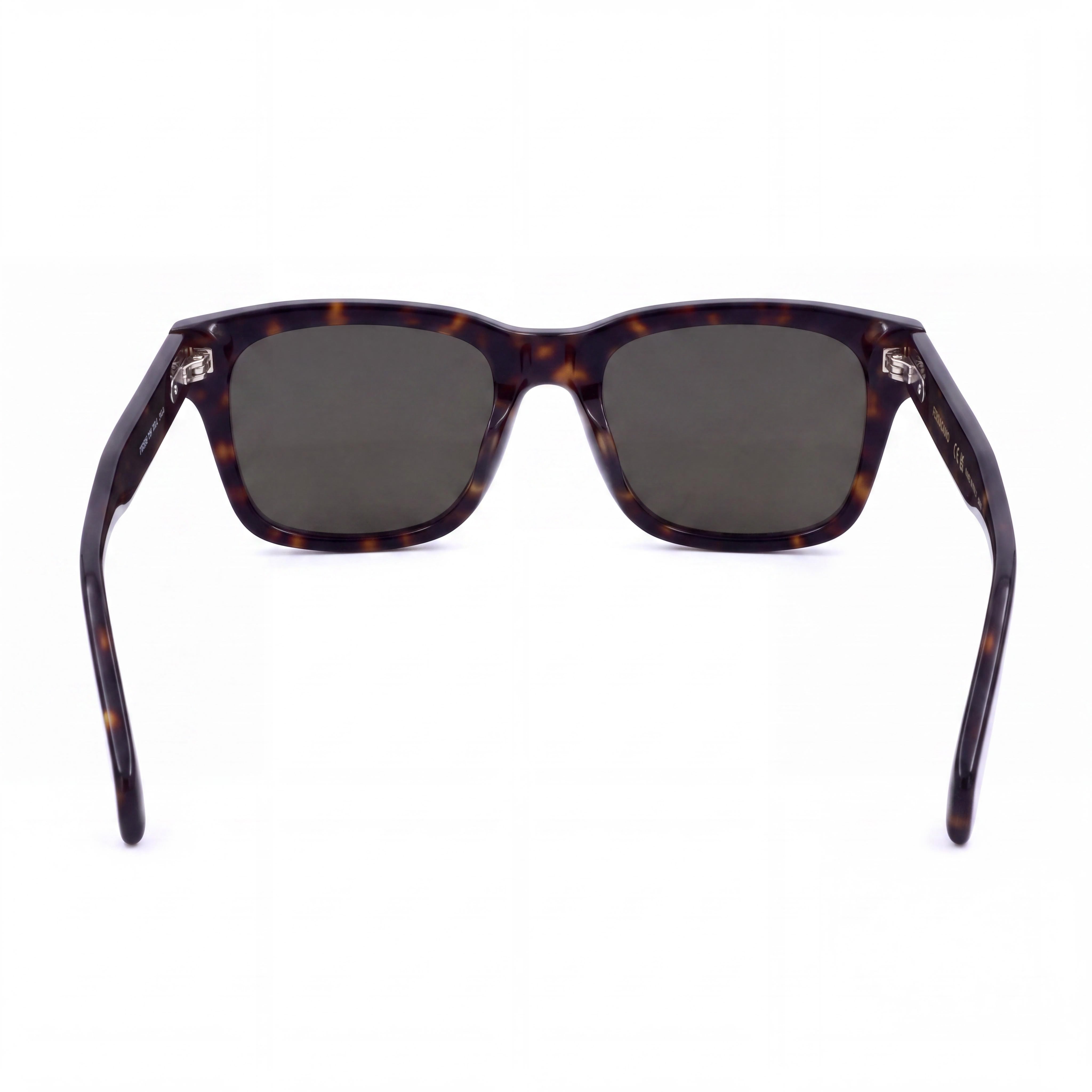 Salvatore Ferragamo Sf1039s Men's Tortoise Silver-Logo Plastic Rectangle Sunglasses Green Lens UV Protected 54mm, Photo 3