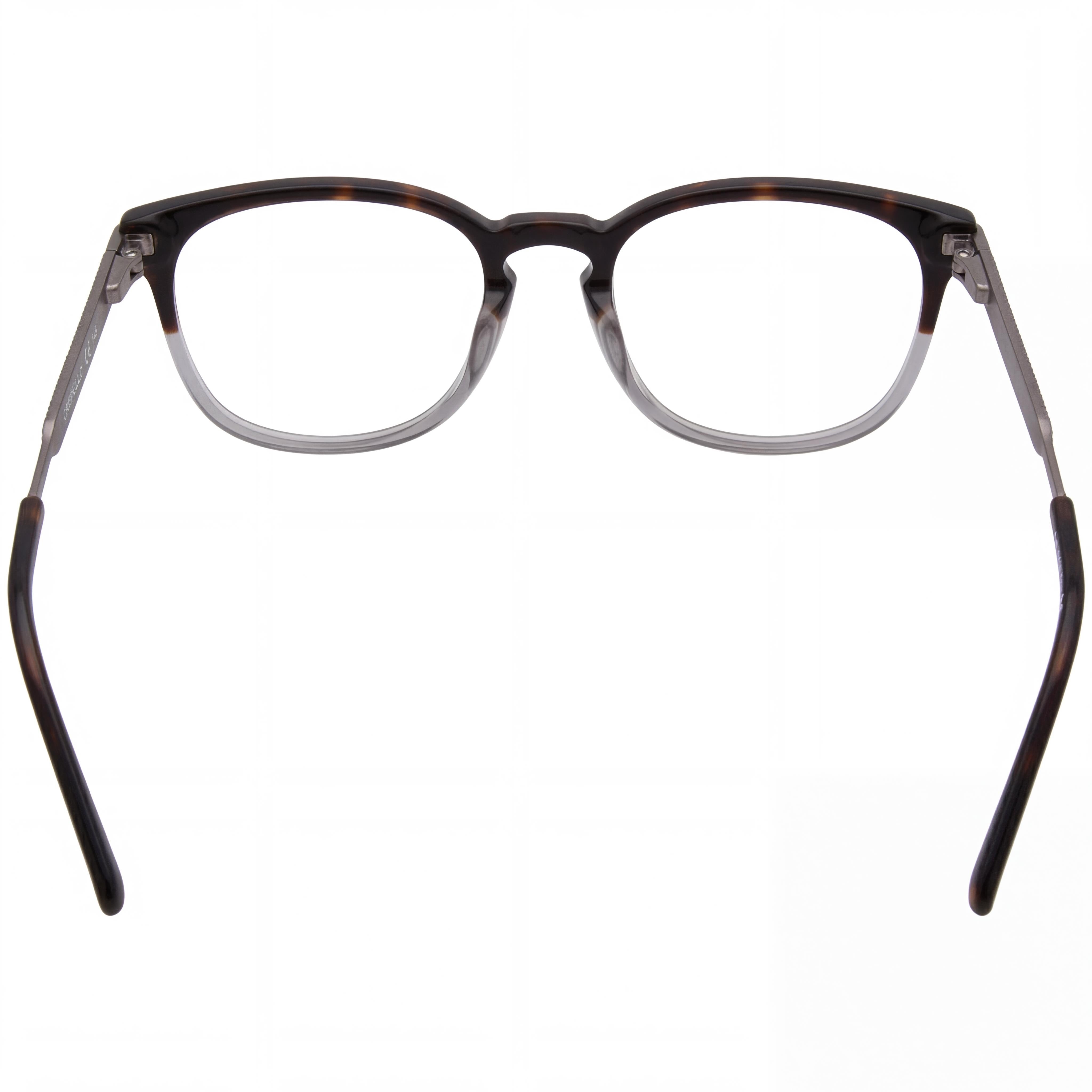 Gafas Chesterfield clásicas para hombre, montura de plástico gris havana con lentes de policarbonato, tamaño 54-20-150mm, Photo 3