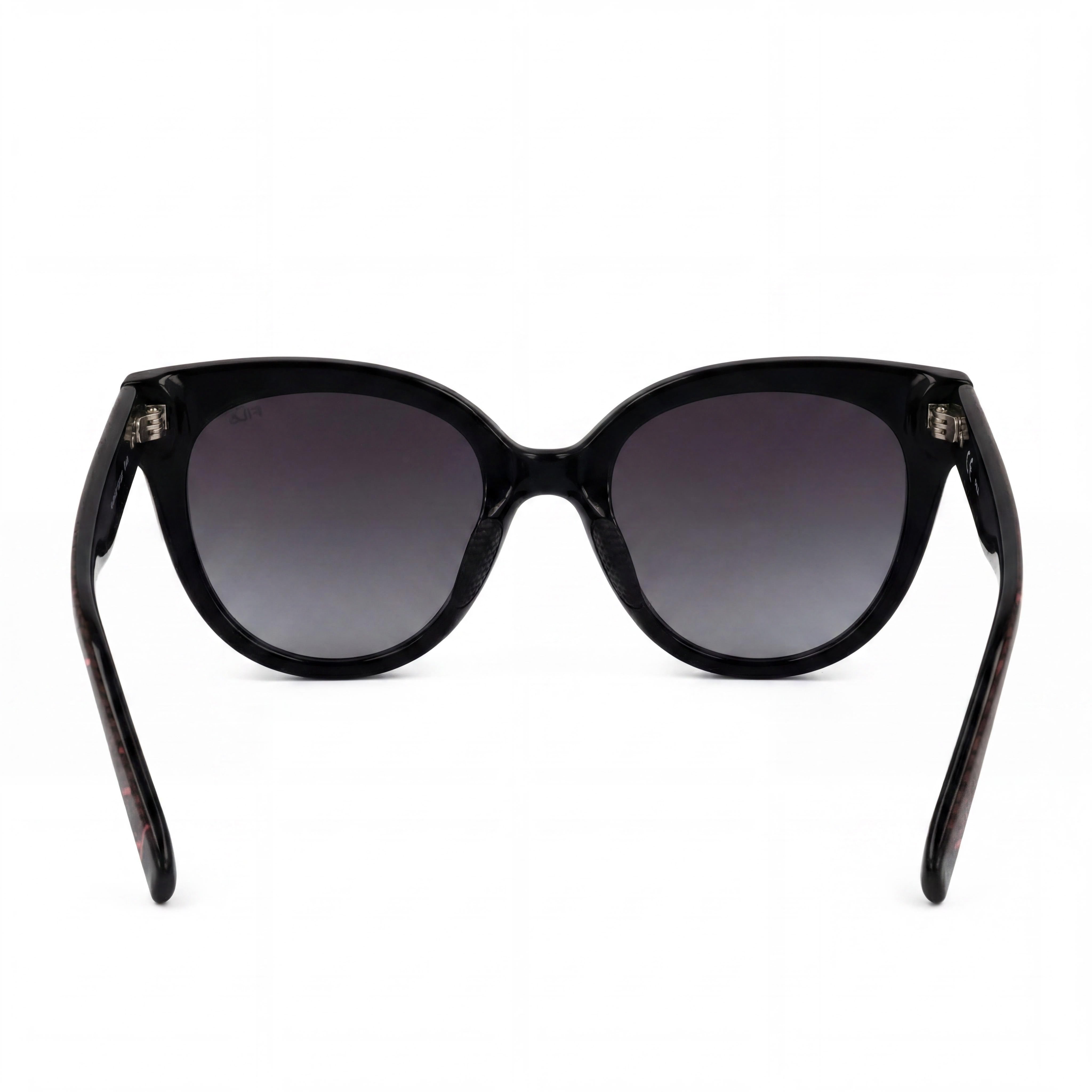 Gafas de sol FILA Casual para mujer con protección UV inyectada, montura negra brillante, lentes ahumadas degradadas, 51 mm, Photo 3