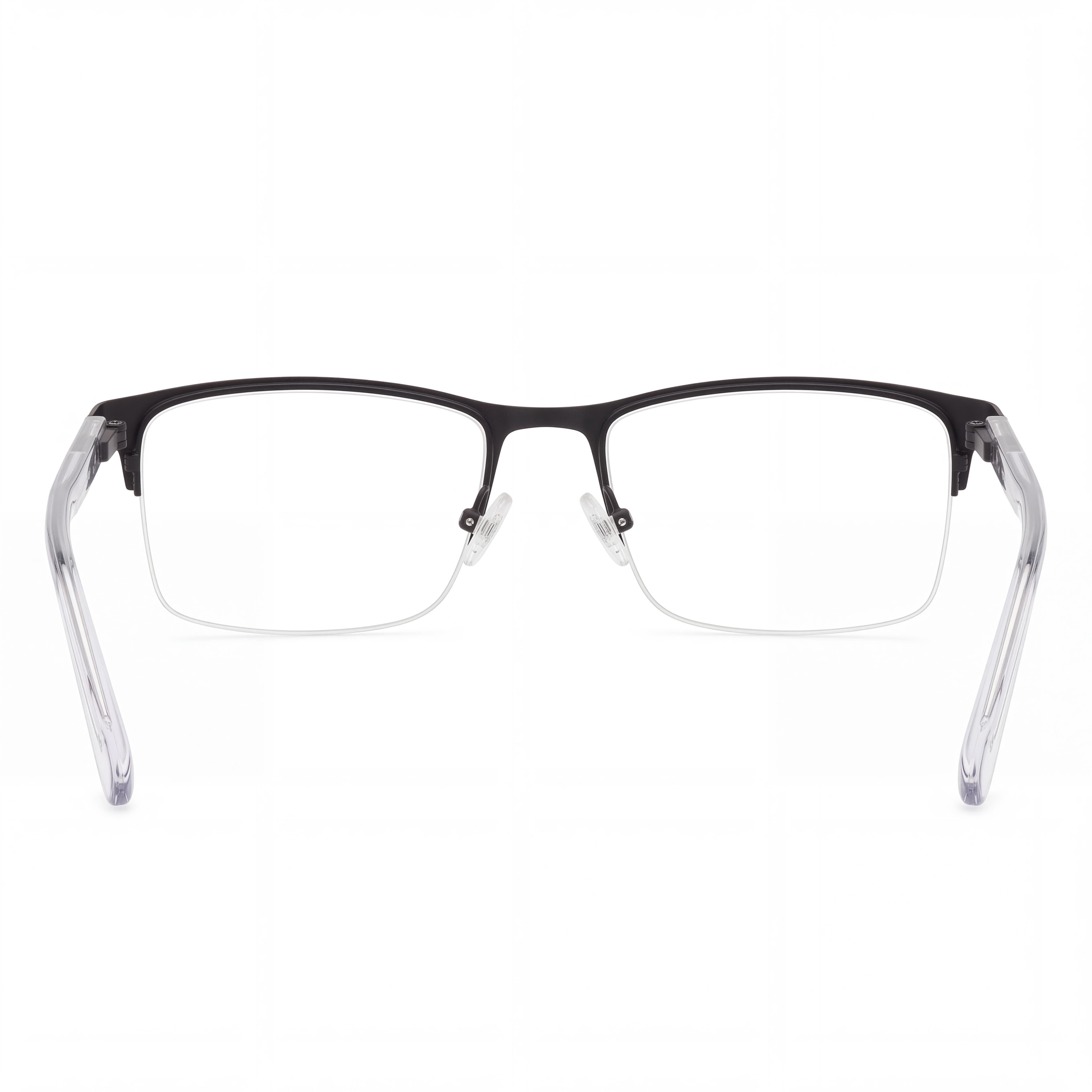 Kenneth Cole REACTION Rn50004 Men's Matte Black Crystal Metal Non- Eyeglasses 55-17-145, Photo 3
