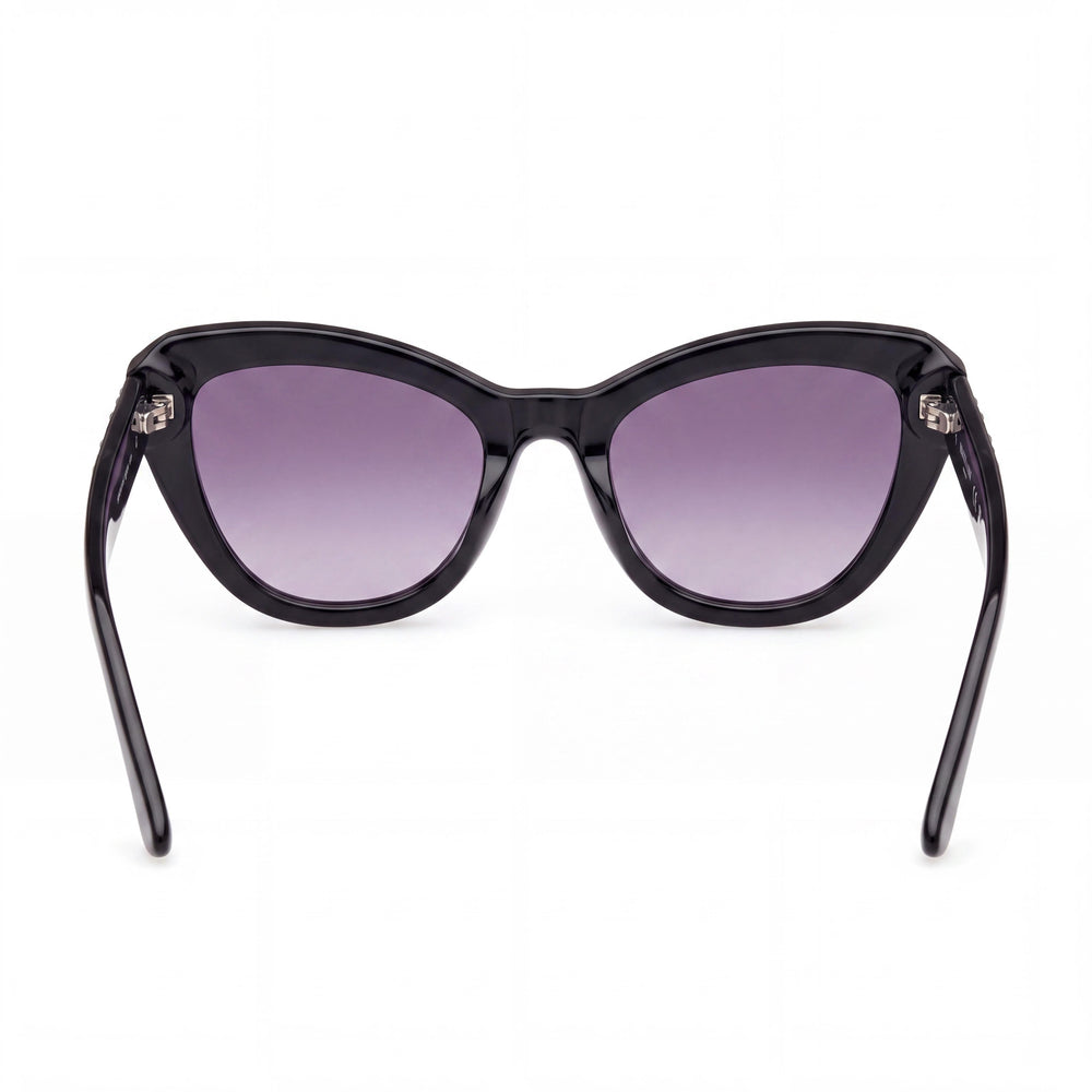 Gafas de mujer GUESS by Marciano Gm00016, montura de plástico negra con lentes negras, talla 53-22-140