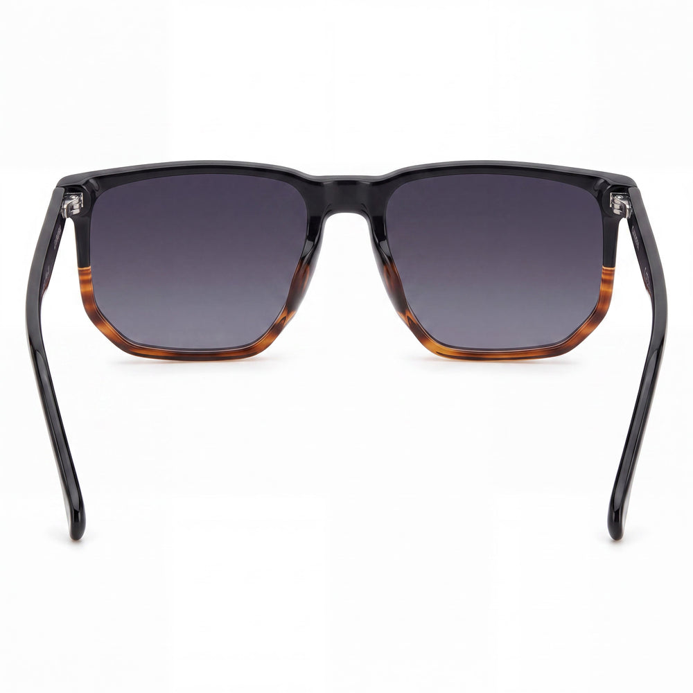 Carrera 329/S Unisex Acetate Frame Sunglasses, Black Havana, Polycarbonate UV Protection Dark Grey Heather Lenses 58mm
