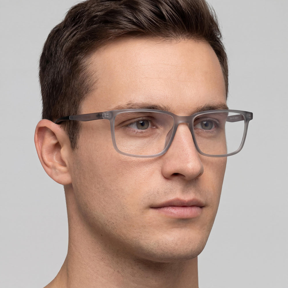 Gafas de hombre Harley-Davidson Hd50021 con montura oftálmica inyectada gris mate y lentes de policarbonato multicolor 59-15-145