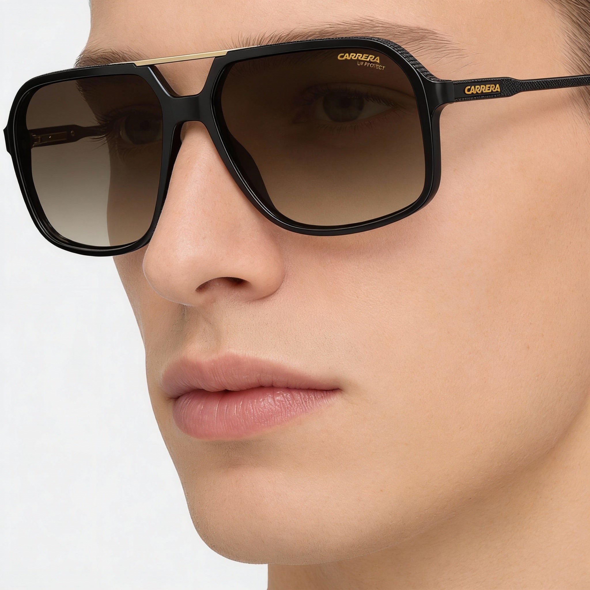 Carrera CARRERA 229/S Unisex Negro Marrón Sombreado Policarbonato Protección UV 400 Graduada 59mm, Photo 4