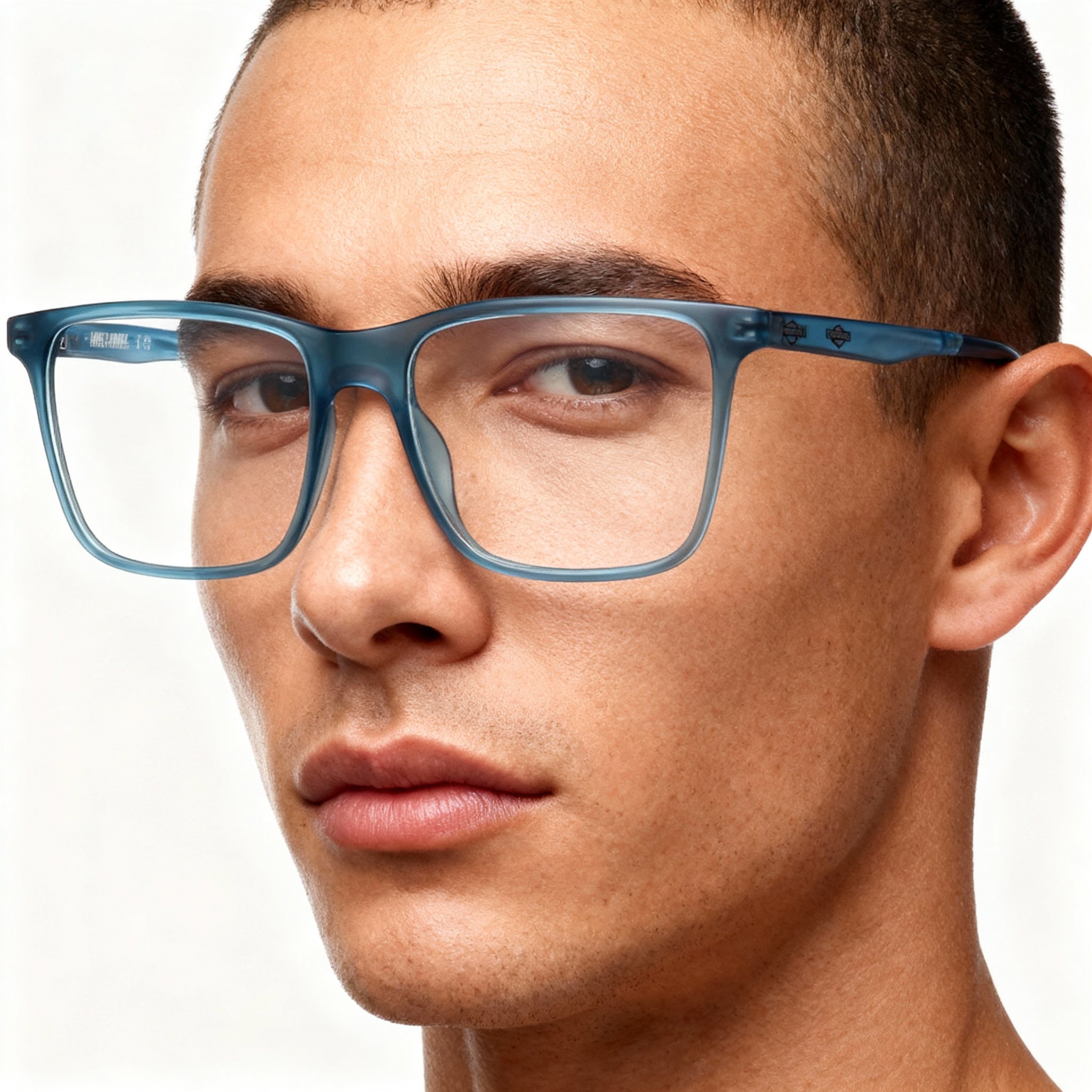 Harley-Davidson Men's Matte Blue Optical Eyeglasses Frames, Photo 4