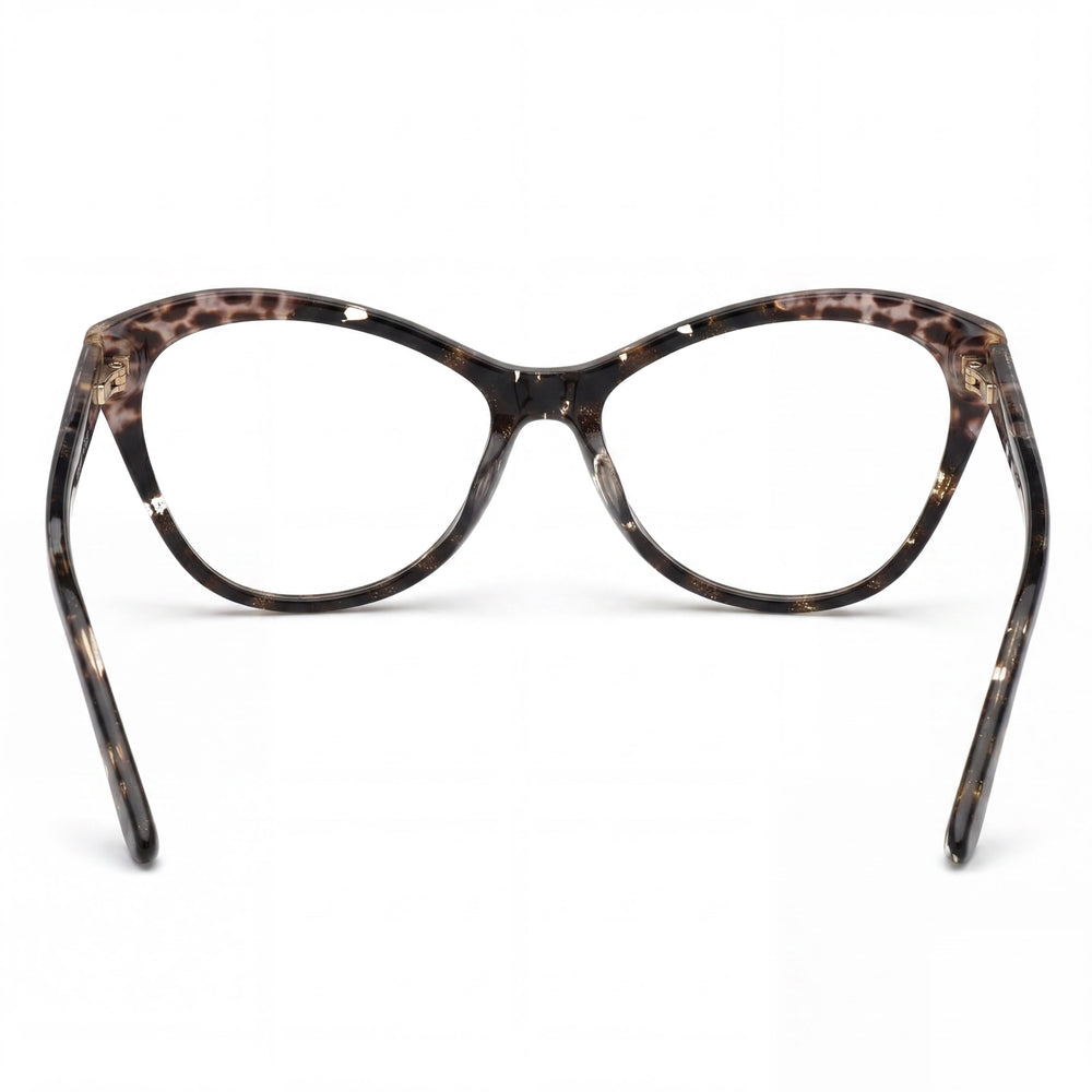 Montura de gafas ópticas de acetato marrón oscuro GUESS GU2818 para mujer con lentes de demostración, lente de 56 mm, puente de 16 mm, patilla de 140 mm