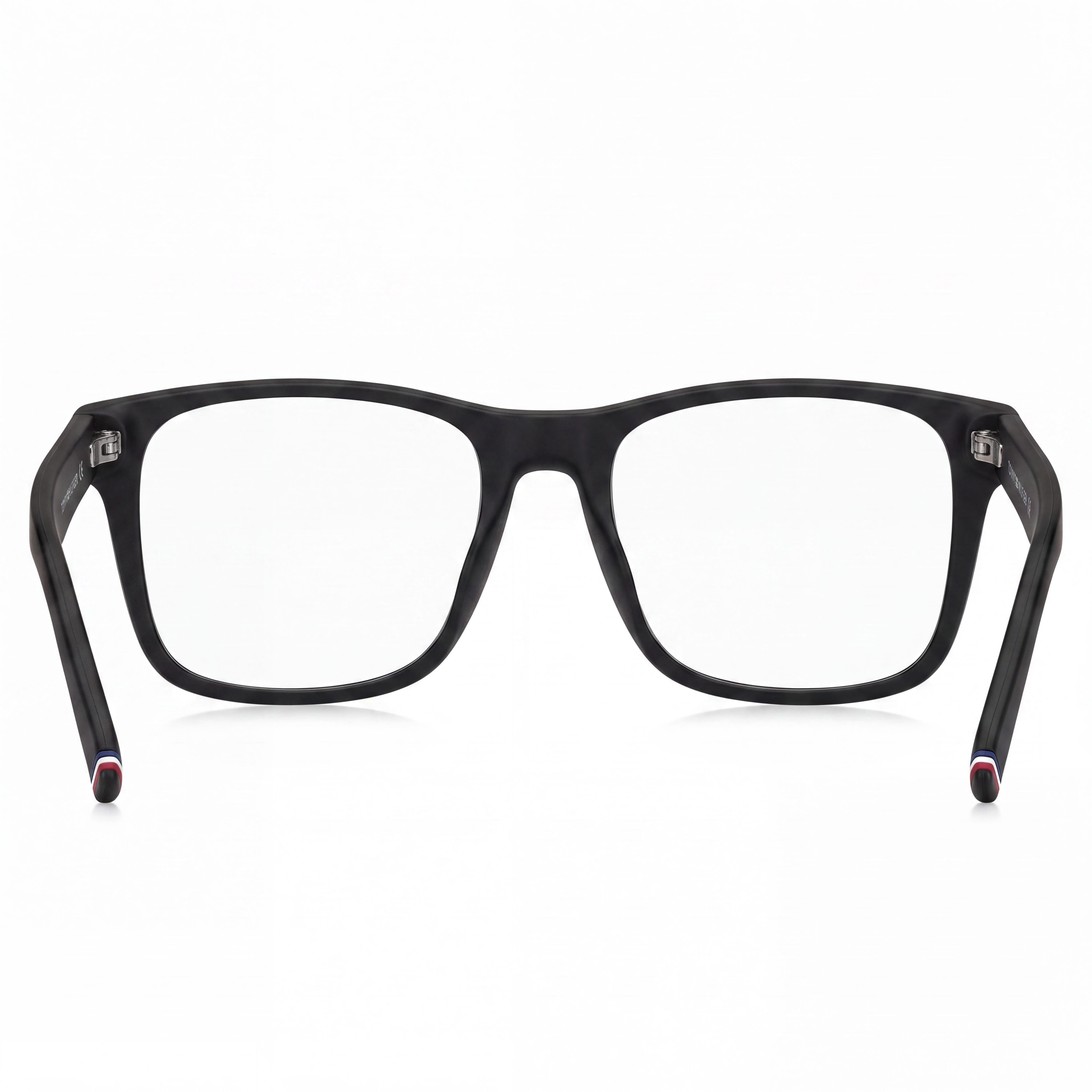 Tommy Hilfiger TH 1990 003 52 Men’s Matte Black Acetate Square Clear Lens Non- Eyeglasses 52mm, Photo 2