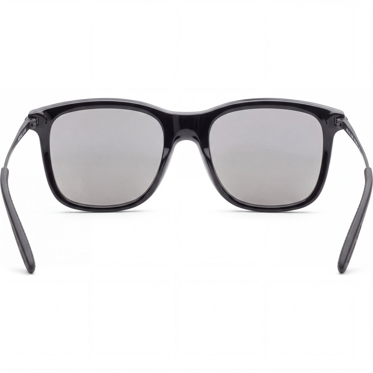 Michael Kors Reno Men's Square Black Silver Mirror Sunglasses with Silver Mirrored Lenses, UV Protection, 55mm, Photo 3