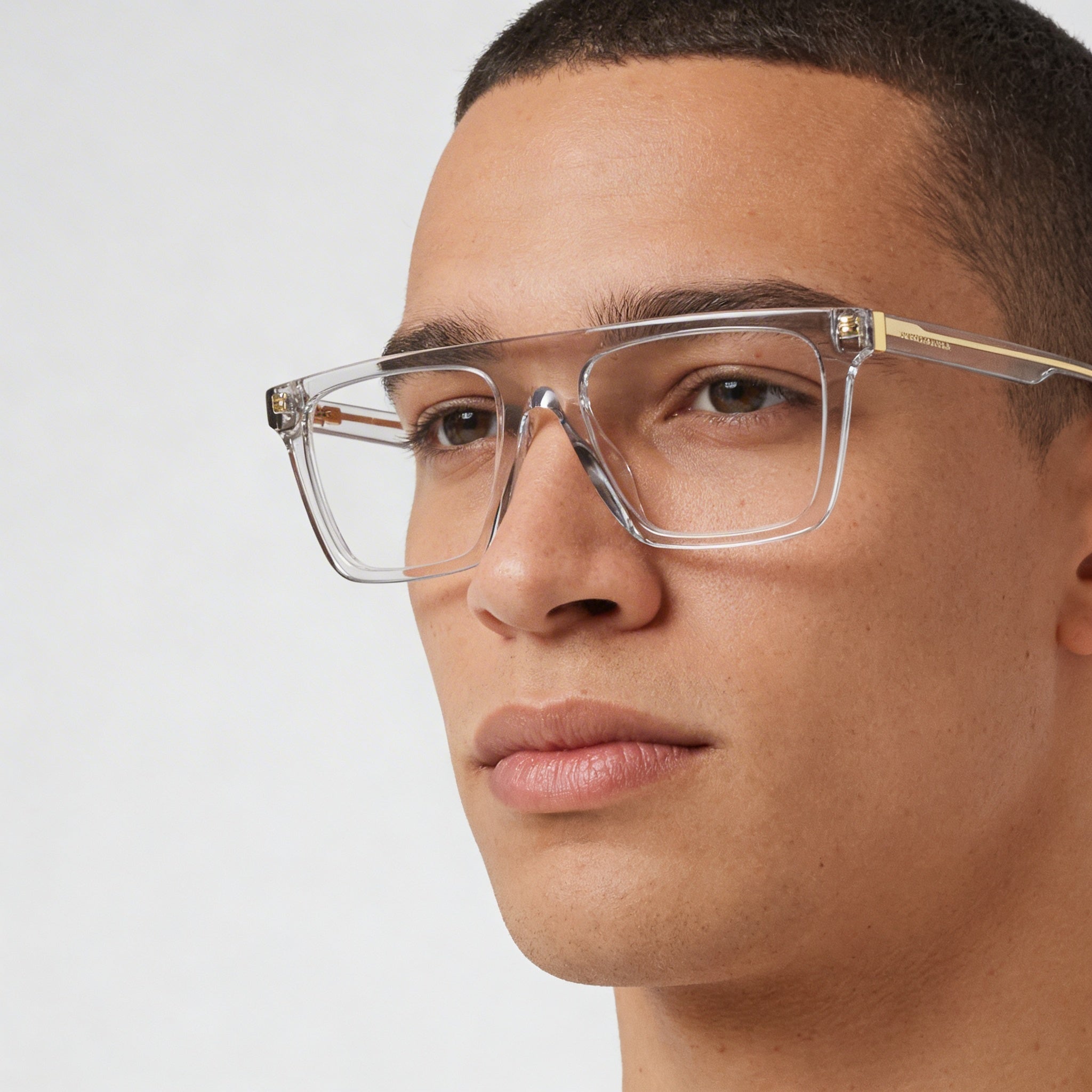 Gafas de acetato rectangulares para hombre Marc Jacobs MARC 759 Crystal 53-19-145, Photo 4