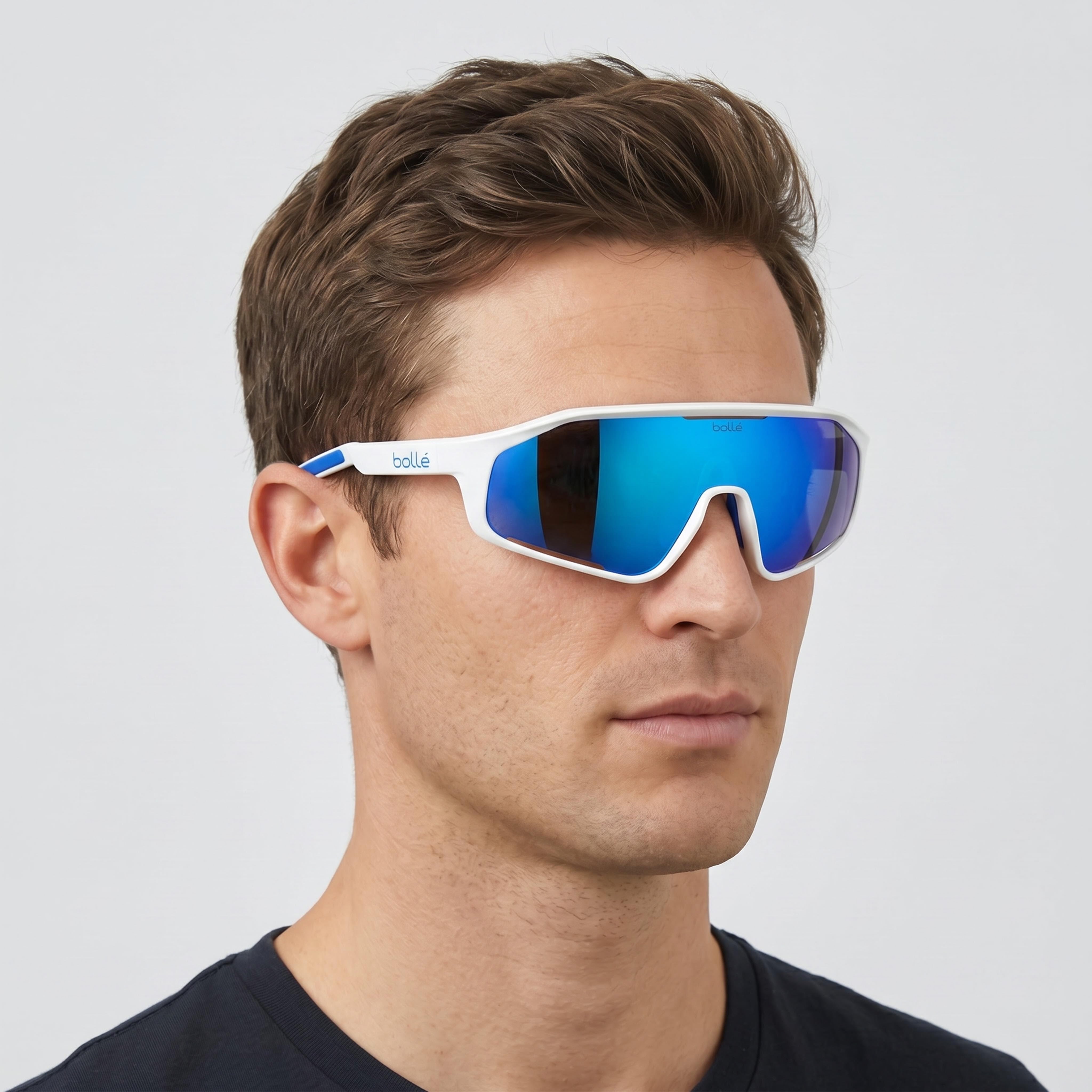 Gafas de sol clásicas unisex bollé con montura de nylon TR90 marrón Modulator, lentes ventiladas y lentes UV azul-marrón, Photo 3