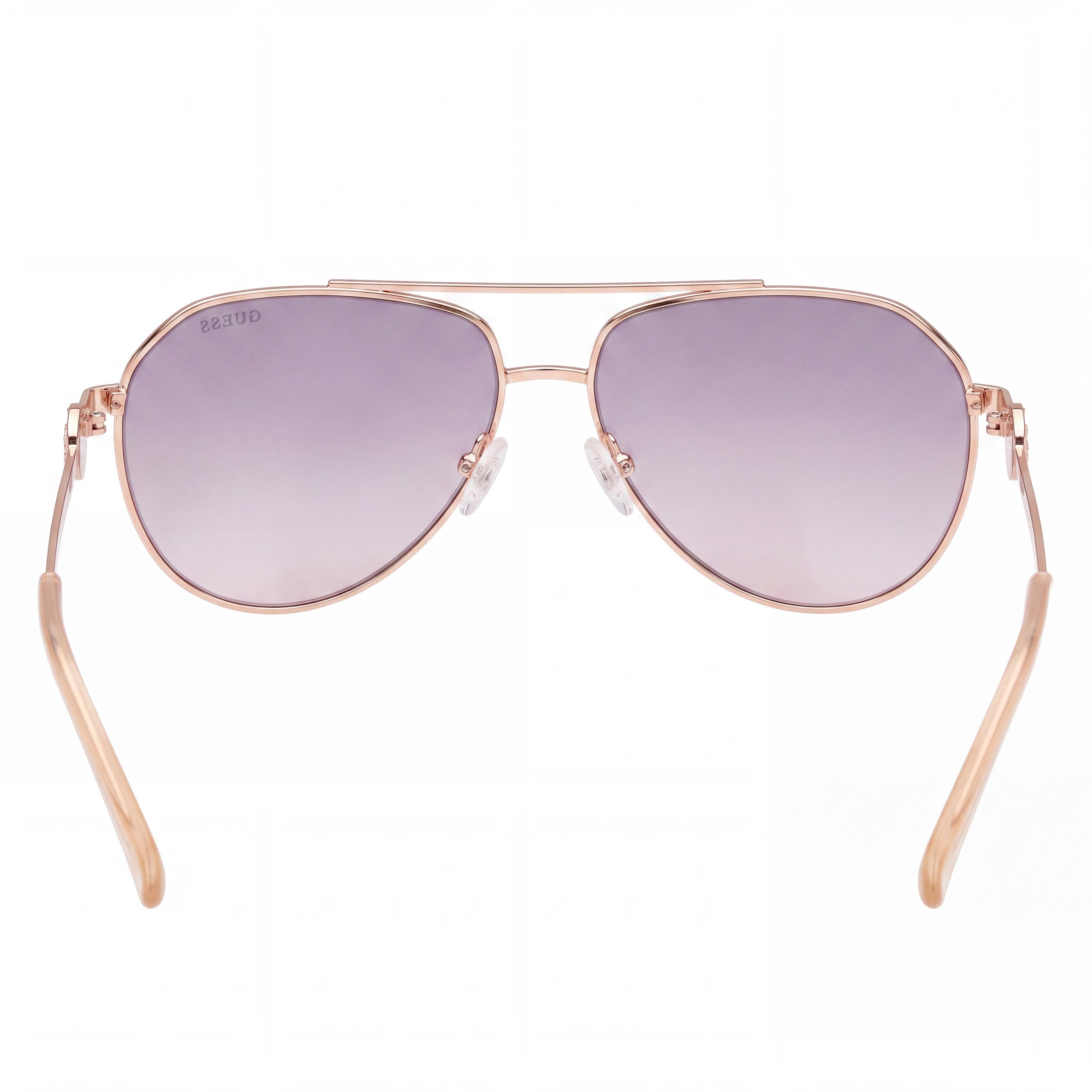 GUESS Protection Oversized Mosaic Aviator Rose Gold Plastic Frame and Lenses Sunglasses for Women 62mm, Photo 3