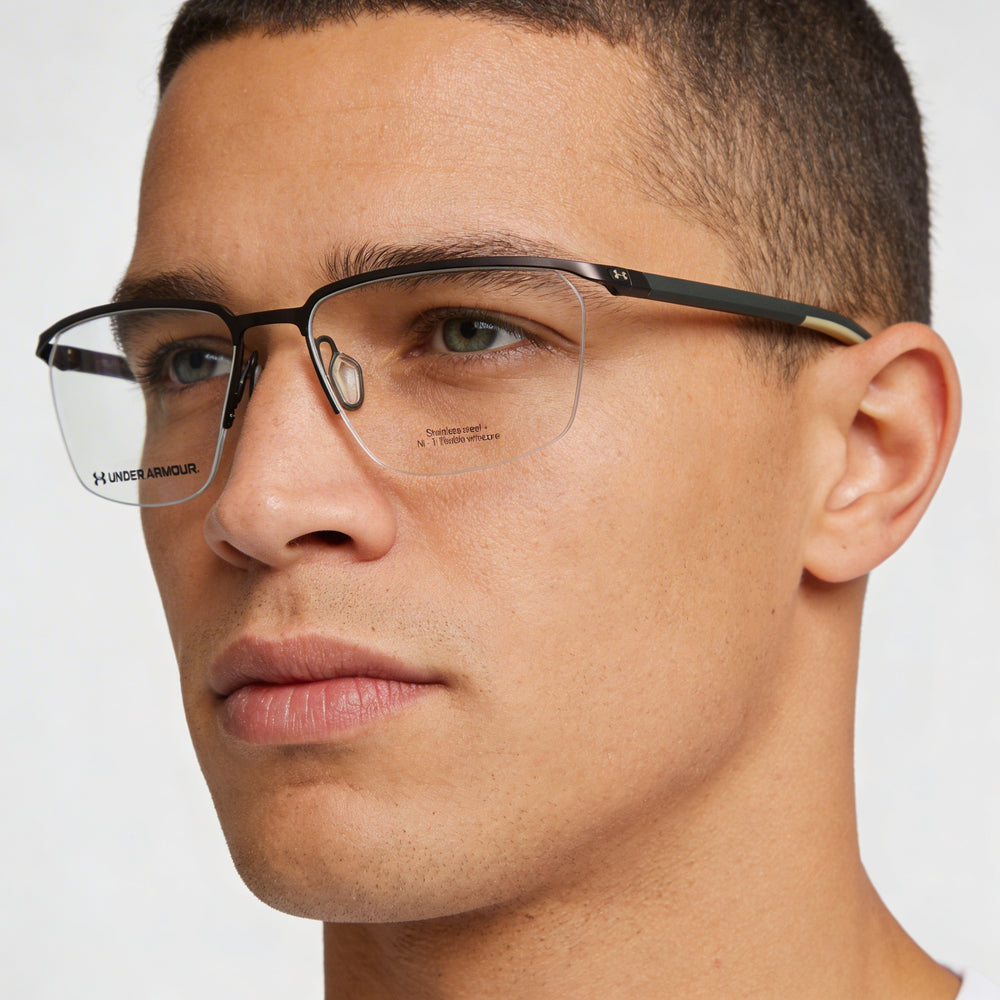 Under Armour Ua 5002/G Men's Brown Metal Frame Eyeglasses 57mm