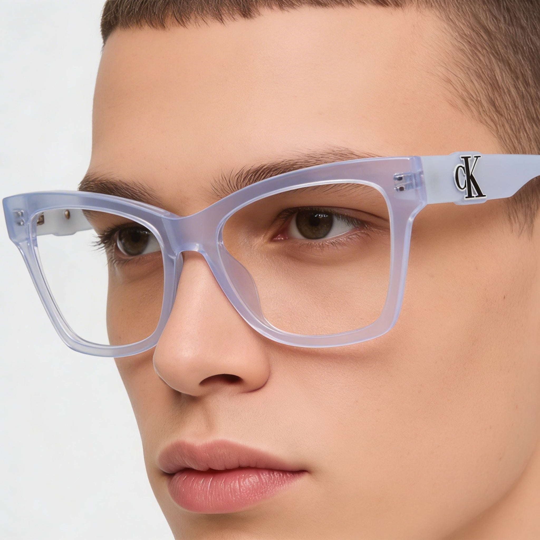 Calvin Klein Jeans CKJ23646 White Unisex Polarized Metal Sunglasses 52mm, Photo 5