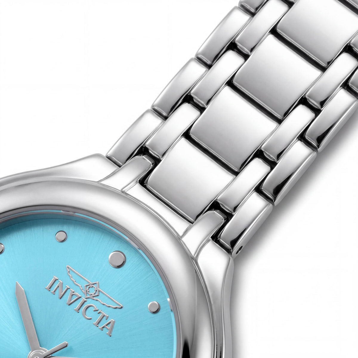 Invicta Wildflower 50608 Women's Stainless Steel Bracelet Quartz Watch with Blue Dial, 32mm Case, Photo 3