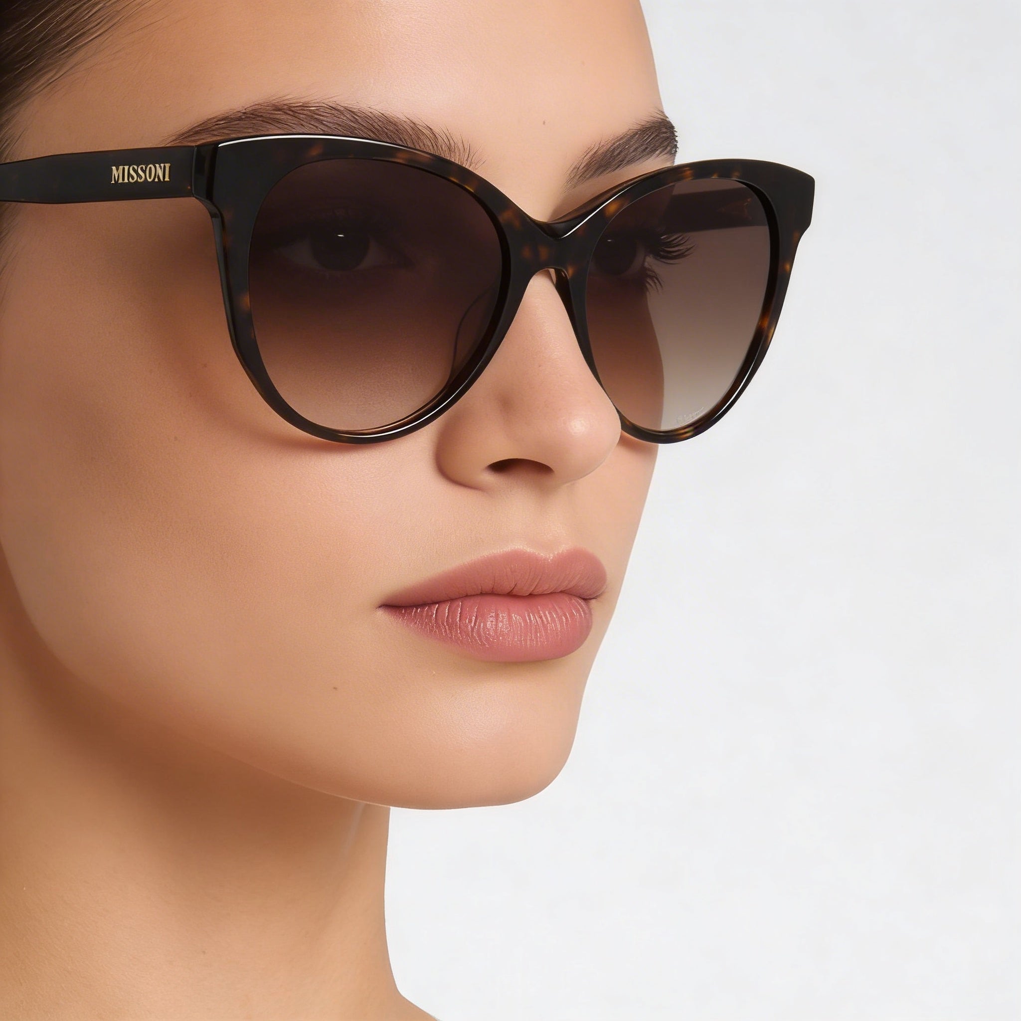 Missoni Women's Classic Havana Acetate Frame Polycarbonate Lenses UV Protection Sunglasses 54mm, Photo 4