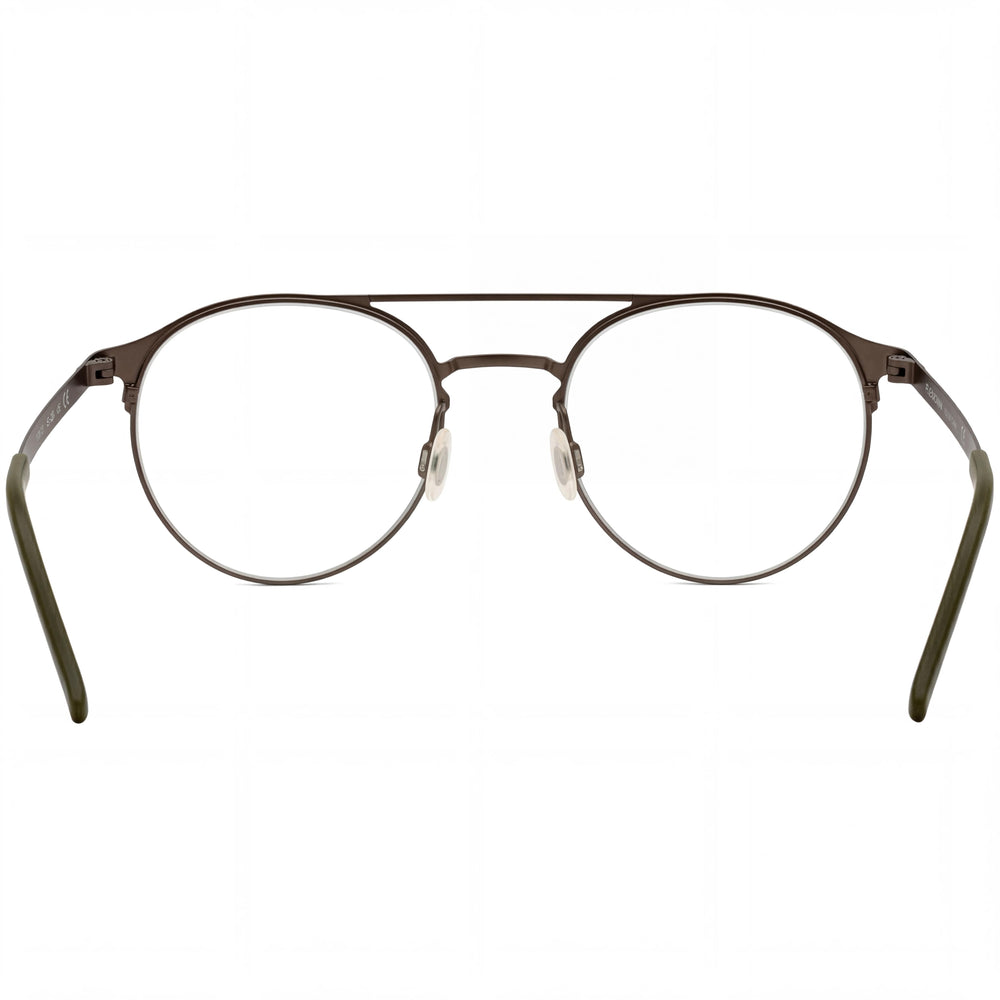 Gafas unisex Flexon B2003 con montura de acetato, color bronce claro y lentes con protección UV, 52 mm