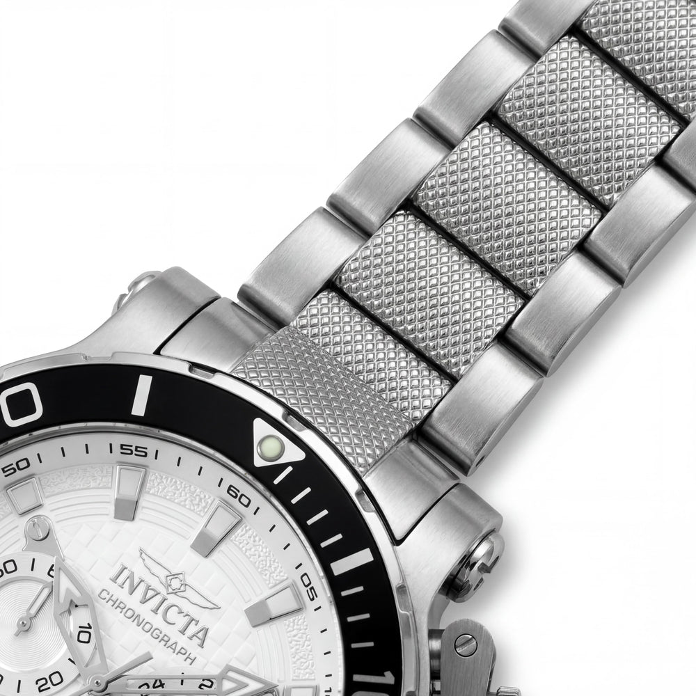 Invicta Coalition Forces 50235 Unisex Reloj de Pulsera Cronógrafo de Cuarzo de Acero Inoxidable Plateado 52mm