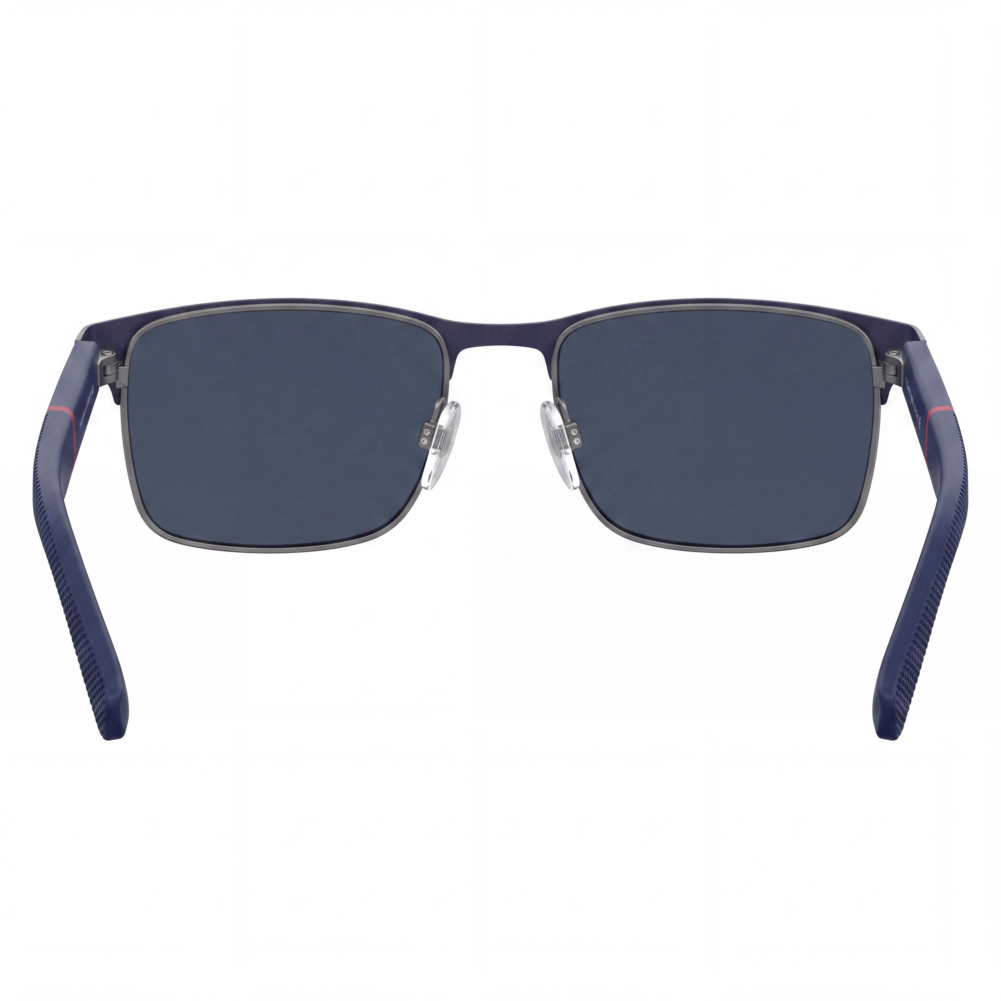 Tommy Hilfiger Classic Unisex Stainless Steel Matte Blue Ruthenium Frame Gray Lens Sunglasses 56mm UV Protection, Photo 4