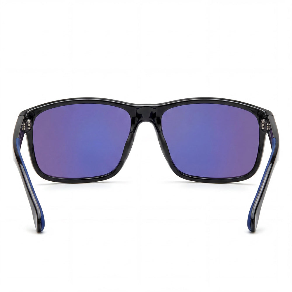 CARRERA Casual Unisex Nero E Blu Polyamide UV Protection Sunglasses with Blue Multilayer Lenses 54mm