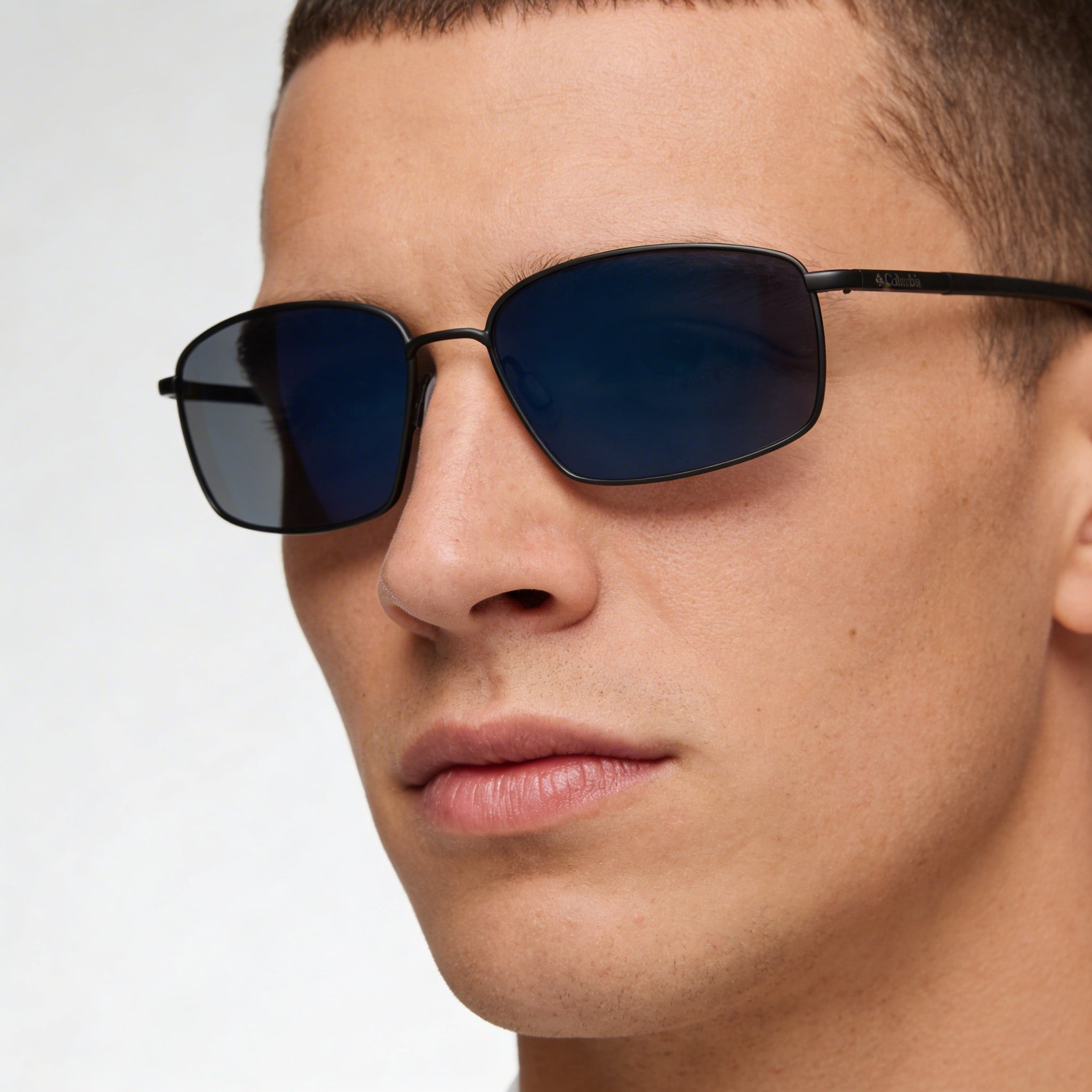 Gafas de sol Columbia C107sm Pine Needle Mr con montura metálica, lentes de acetato y protección UV, no polarizadas, para hombre, color negro/azul, 61 mm, Photo 3