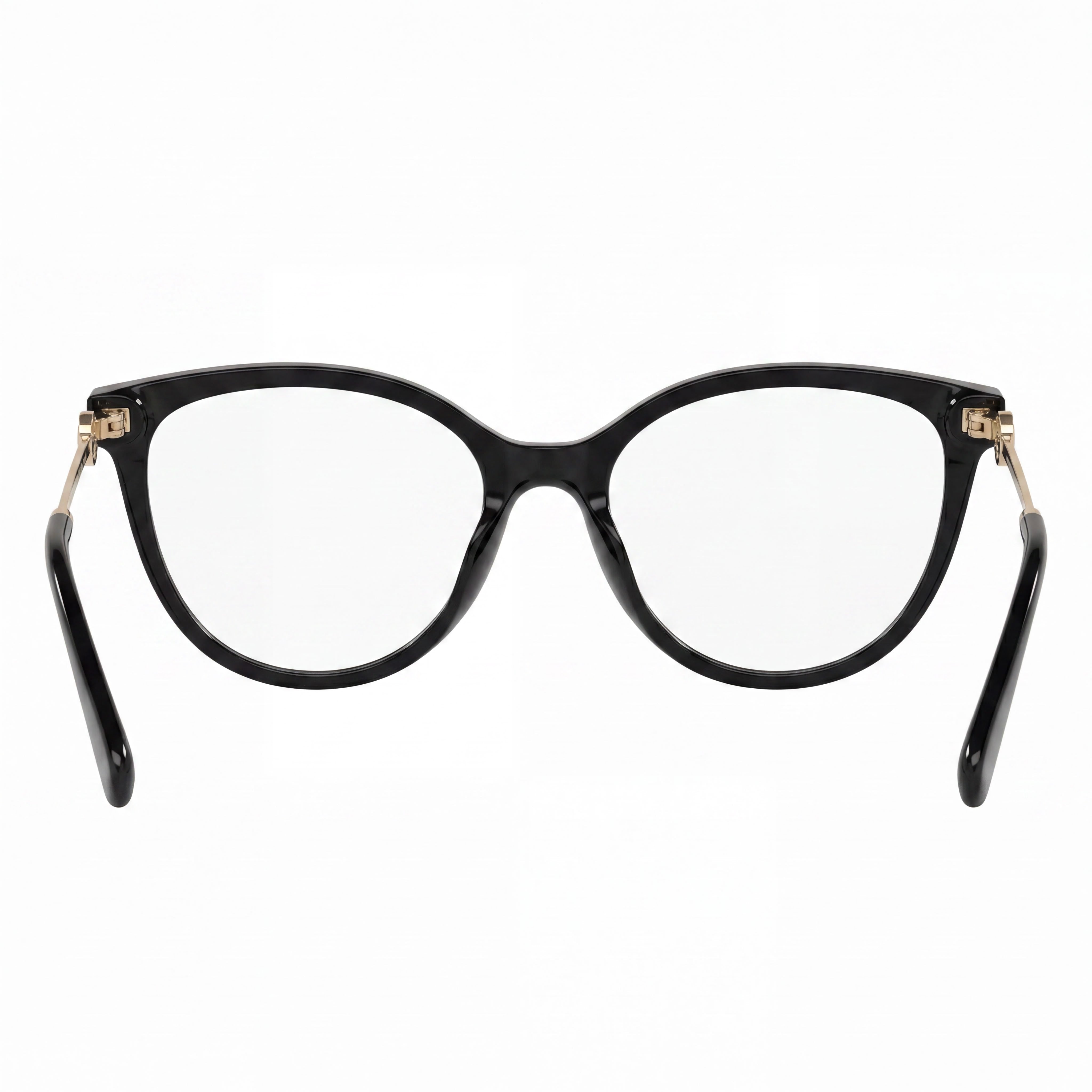 Tory Burch Miller Phantos Ty 2149u Men's Black Acetate Round Frame Eyeglasses with Clear Plastic Lenses 53mm, Photo 4