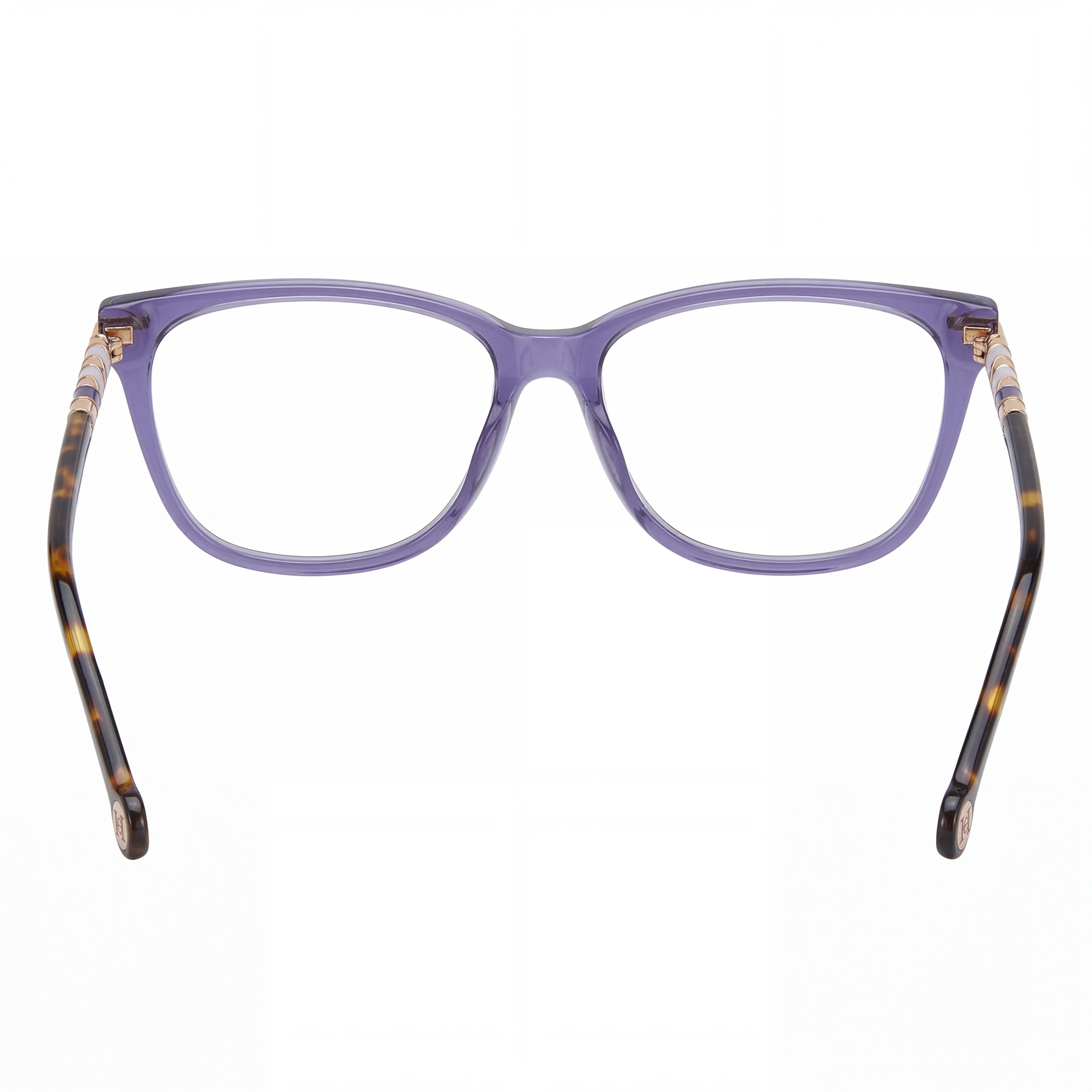 Gafas de Sol Modernas para Mujer Carolina Herrera con Montura de Acetato y Lentes de Policarbonato en Violet Havana - Lente de 56 mm, Photo 3