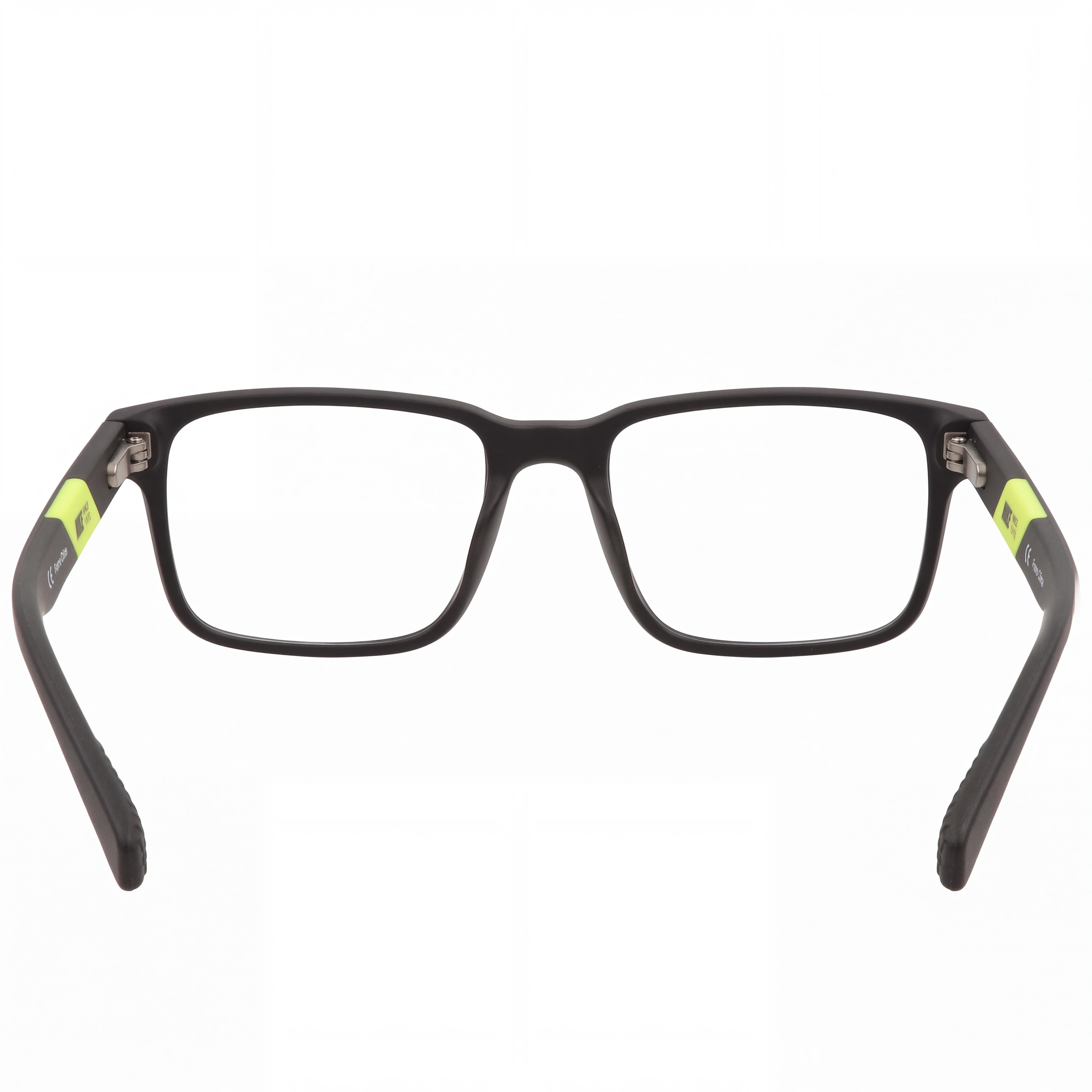 Nike 7240 Unisex Matte Black Plastic Frame Eyeglasses with 55mm Lens Width, 17mm Bridge, 140mm Temple Length, Photo 2