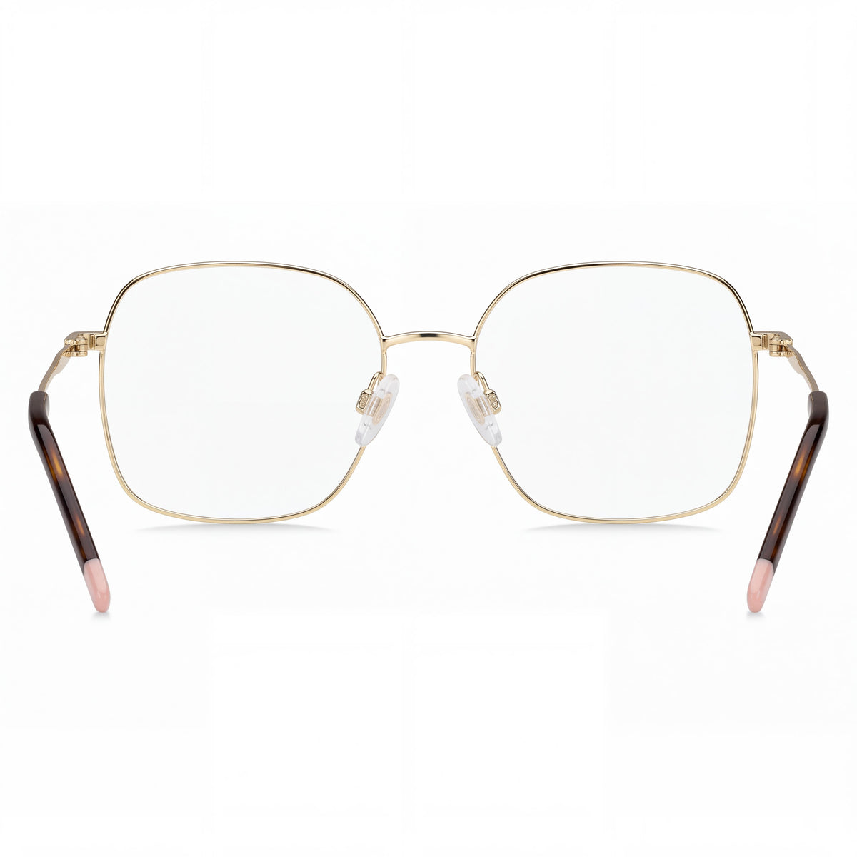 HUGO Modern Women's Metal Gold Prescription Ready Optical Frames with Clear Demo Plastic or Polycarbonate Lenses, Size 55-17-140mm, Photo 3