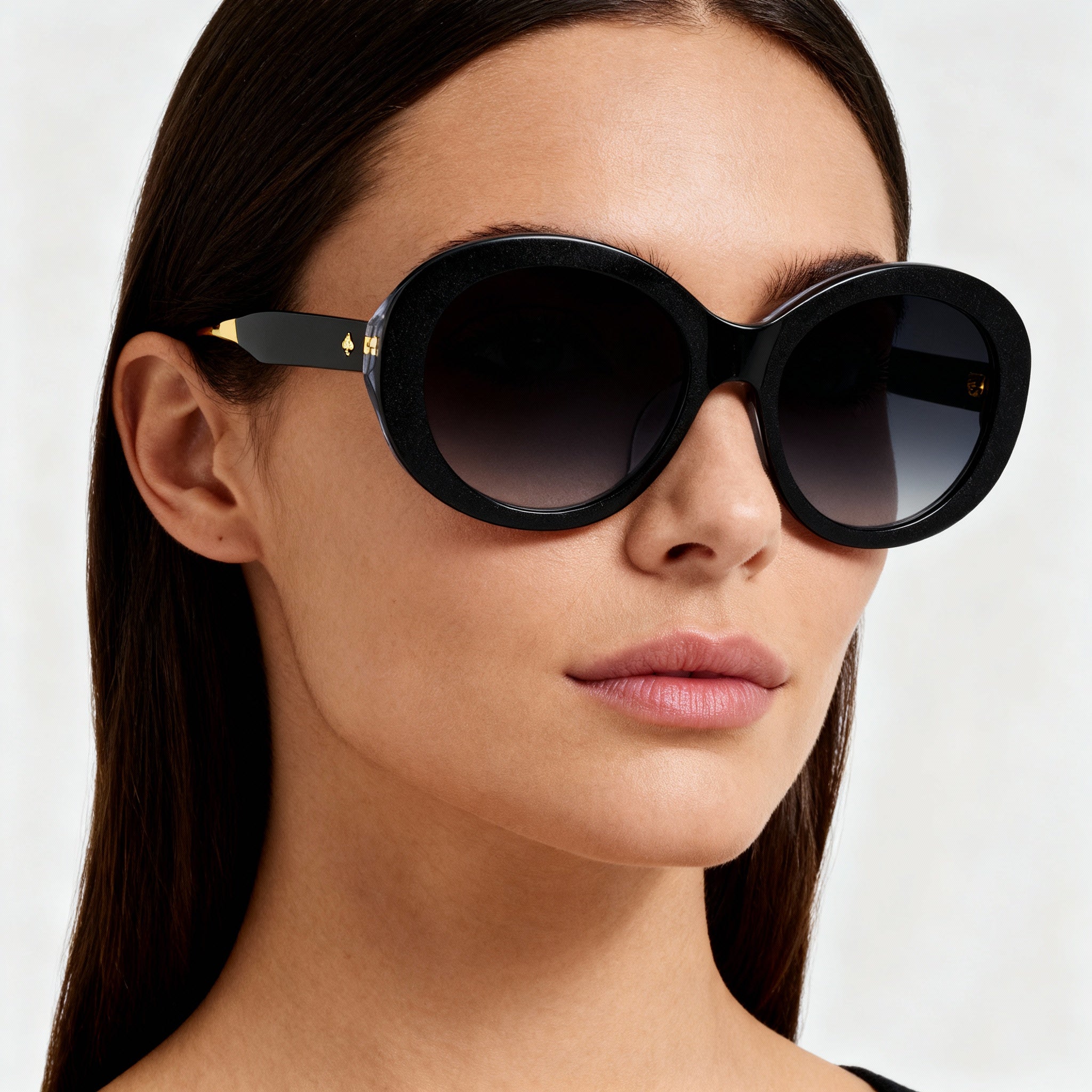 kate spade new york Avah/F/S Women's Black Grey Acetate Non-Polarized Grey Shaded UV Protected Sunglasses 56mm, Photo 3