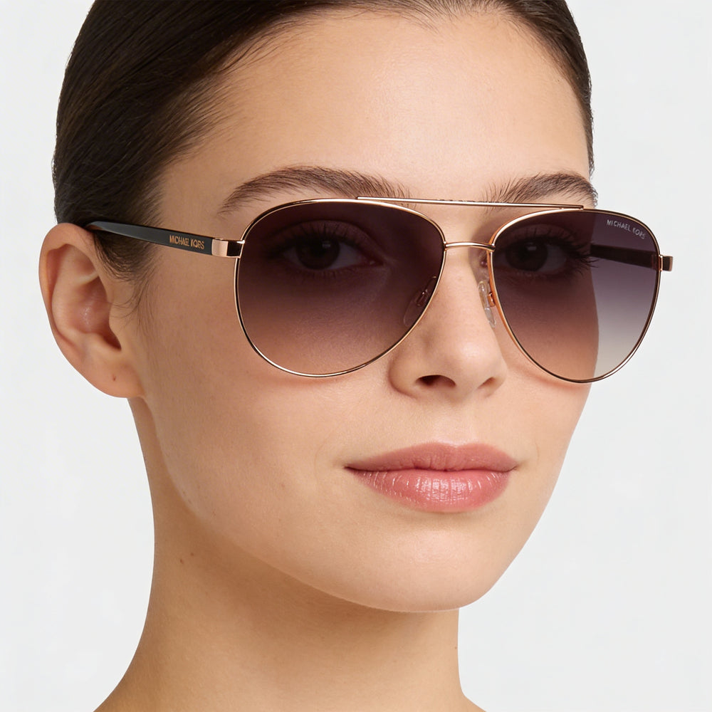 Michael Kors MK5007 HVAR Women's Rose Gold Composite Frame Grey Rose Gradient UV400 Sunglasses 59mm