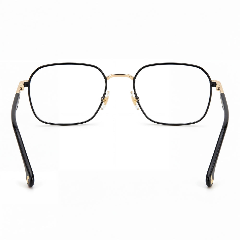 Gafas Carrera Modern para Unisex, con montura de acero aleado dorado y lentes de policarbonato doradas, 53 mm