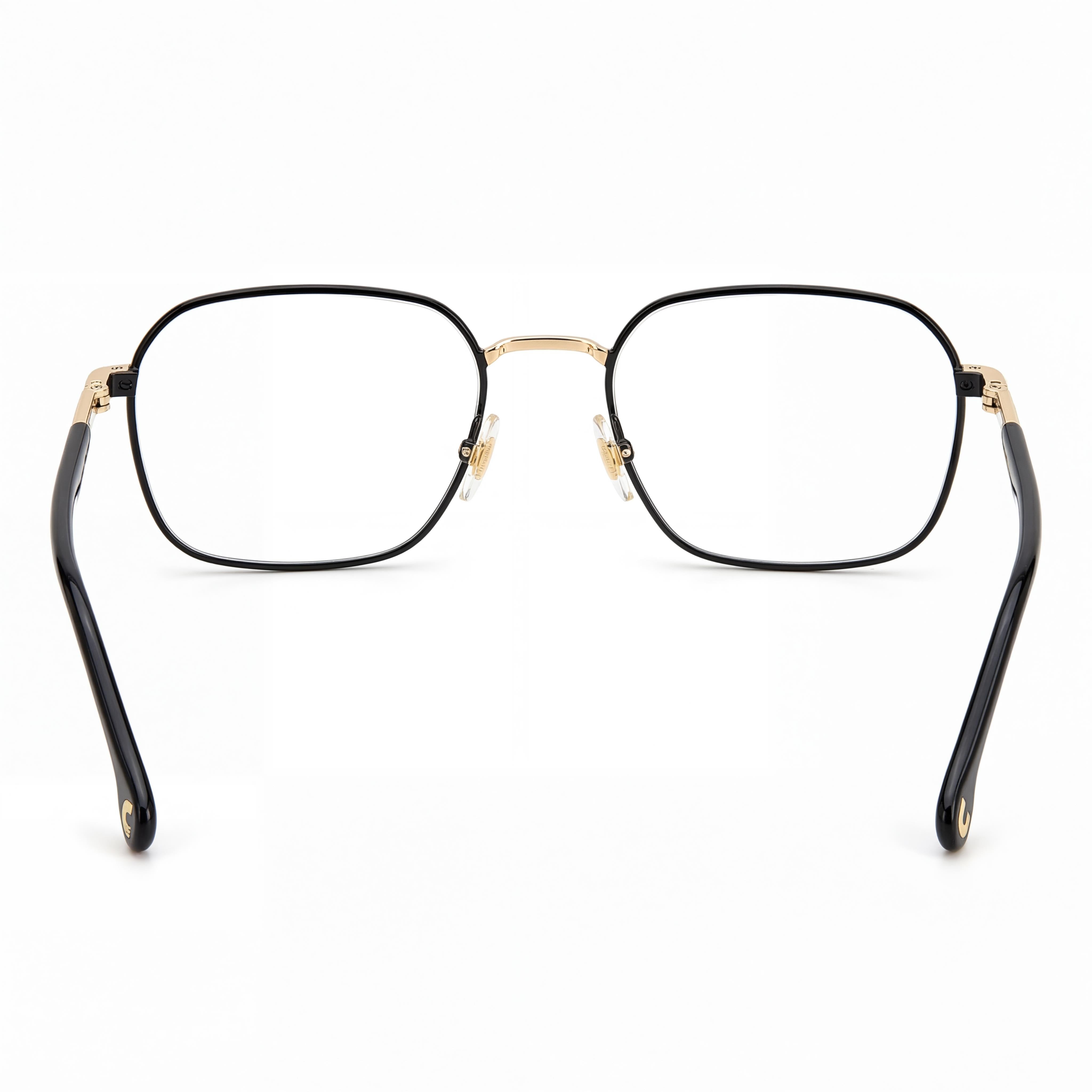 Carrera Modern Eyewear for Unisex, featuring an Alloy Steel Gold Frame and Polycarbonate Gold Lenses, 53mm, Photo 3
