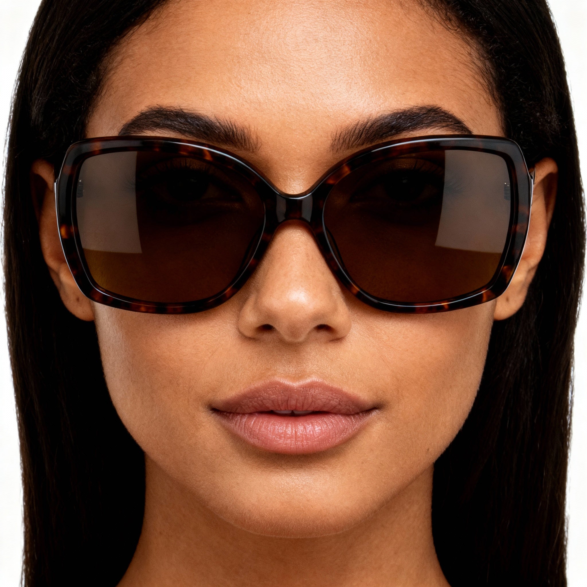 kate spade new york Darilynnps Women's Rectangular Havana Plastic Brown Polarized Sunglasses 58-16-135, Photo 3