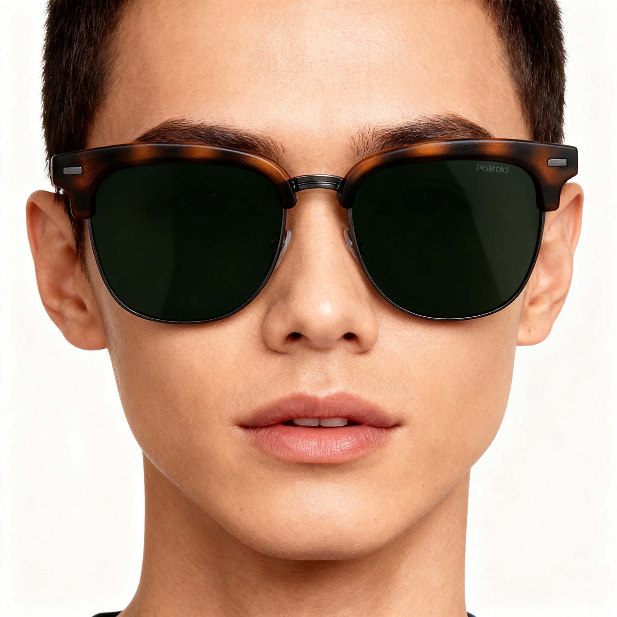 Polaroid Pld 4121/S Unisex Stainless Steel Polarized UV Protection Sunglasses Matte Havana Green 52-18-145, Photo 4