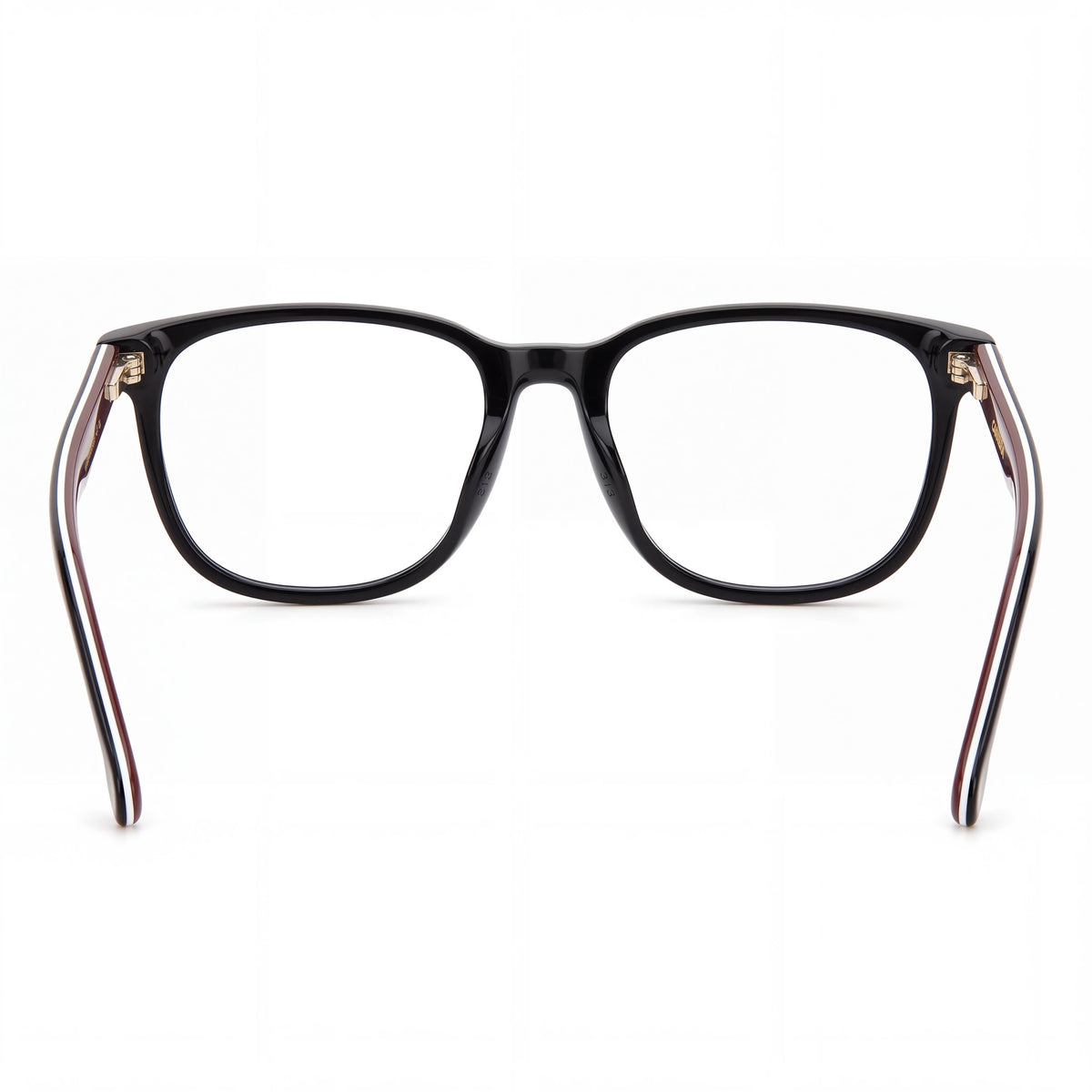 Carrera Carrera 308 Unisex Black Stripe Plastic Frame Eyewear, Non-Polarised Polycarbonate Lenses, 53mm, Photo 2