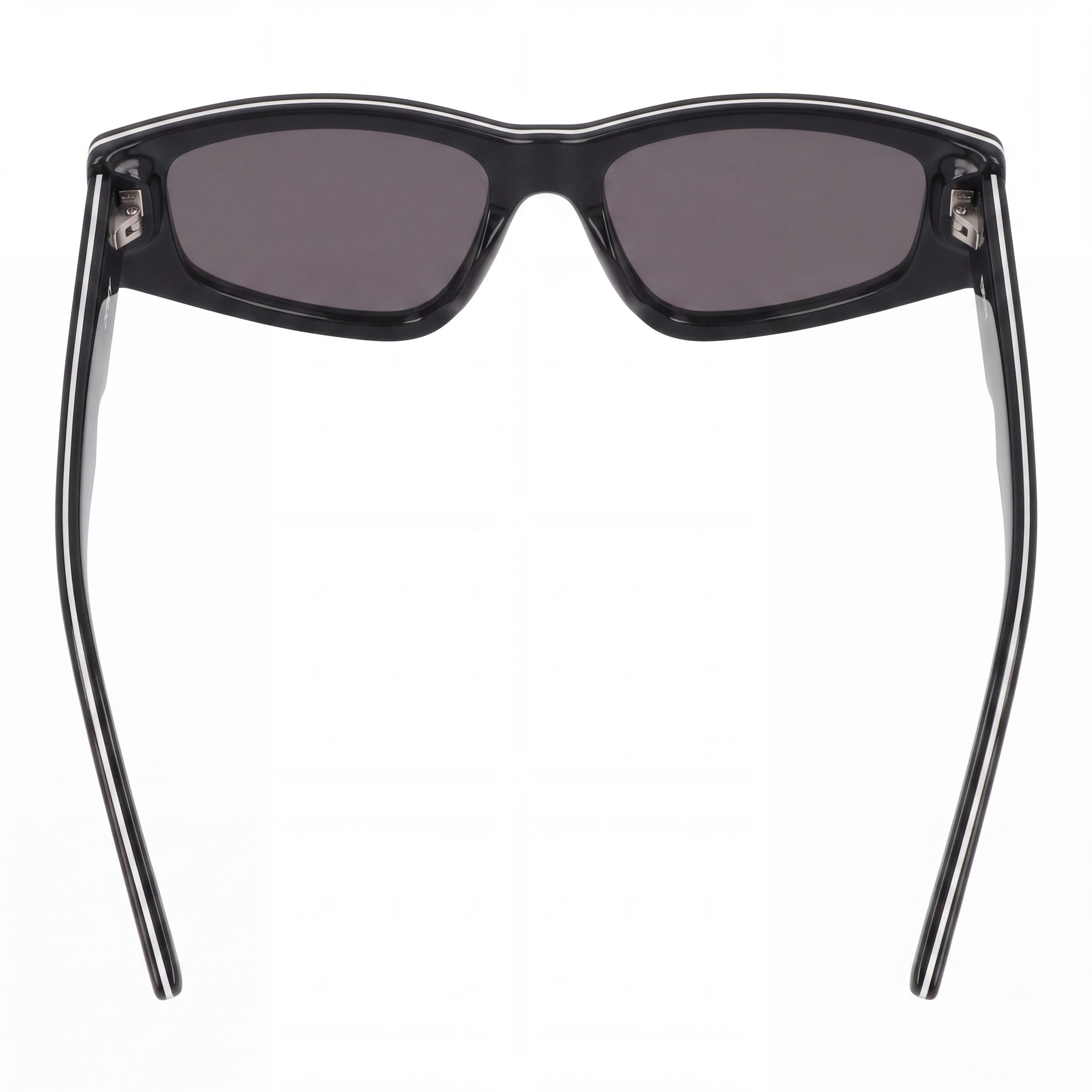 DKNY Classic Women's Black Acetate Sunglasses with Solid Smoke Lenses 100% UV Protection 55mm, Photo 4