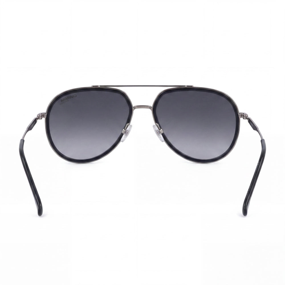 Gafas de sol unisex Carrera CARRERA 295/S de acero inoxidable, montura gris oscuro, lentes gris oscuro, 58 mm
