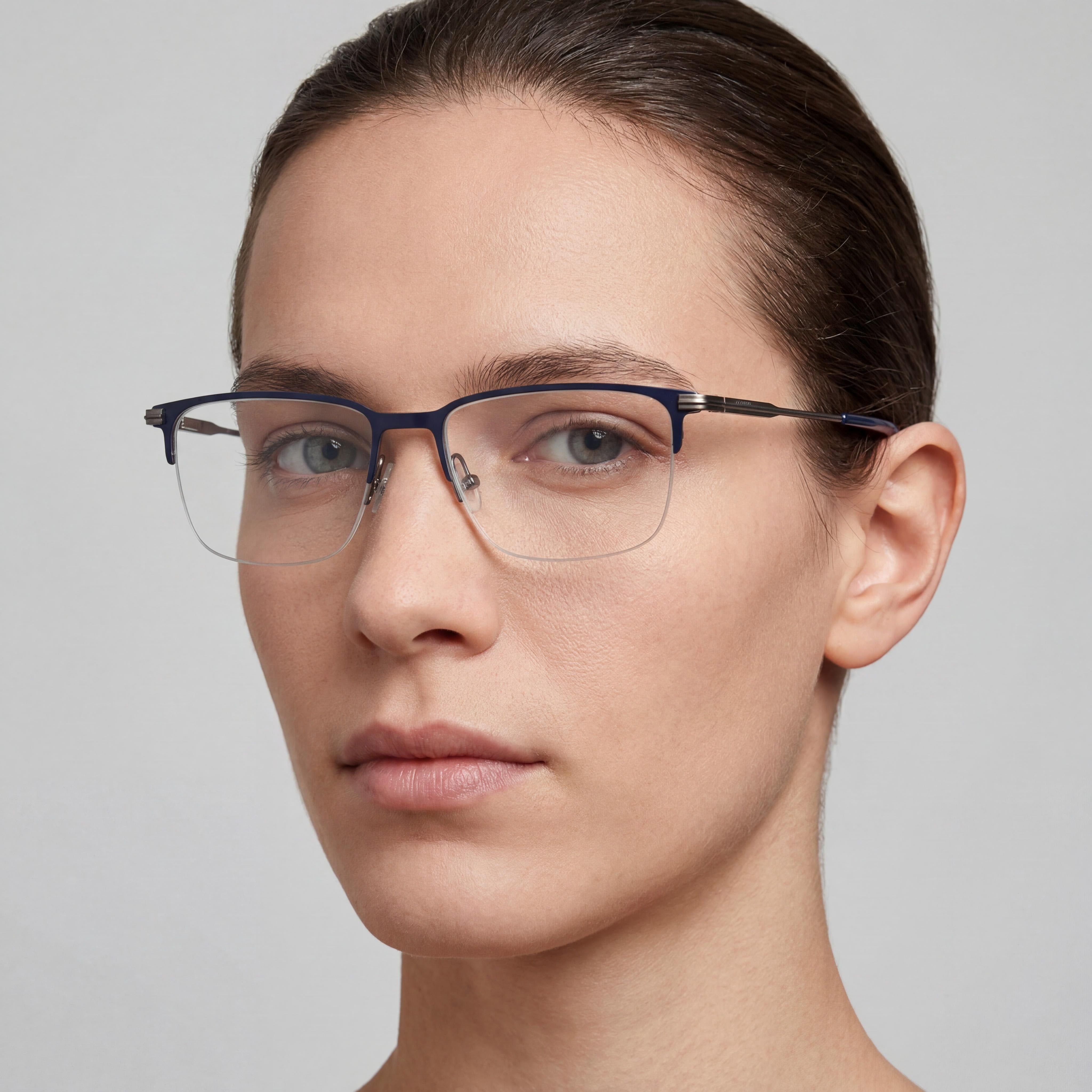 GANT Classic Unisex Eyewear featuring a Bronze frame in Matte Blue, with Polycarbonate lenses and 53mm lens width, Photo 4