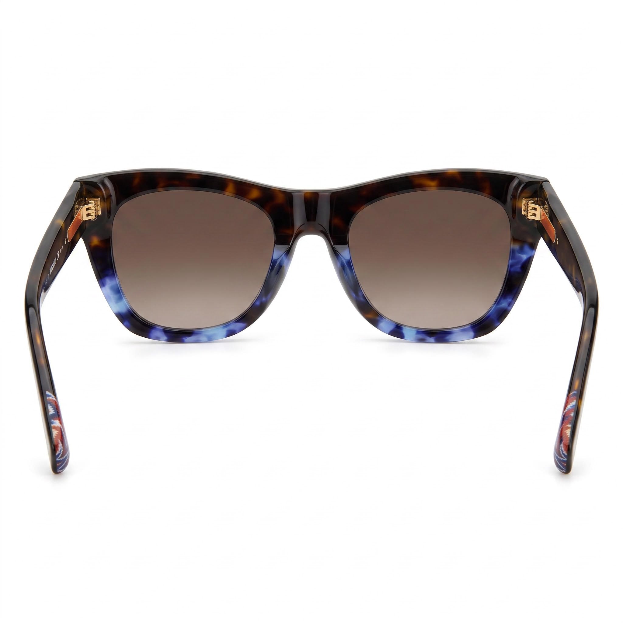 M Missoni Casual Women's Acetate Frame Sunglasses with Havana Shaded Brown Gradient Lenses, UV Protection, 51mm, Photo 4