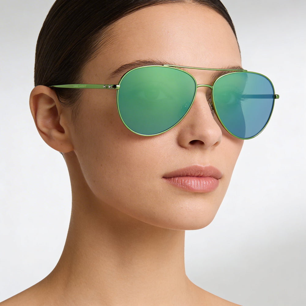 Isabel Marant Im 0011/s Gafas de sol casuales de metal verde no polarizadas para mujer de 60 mm