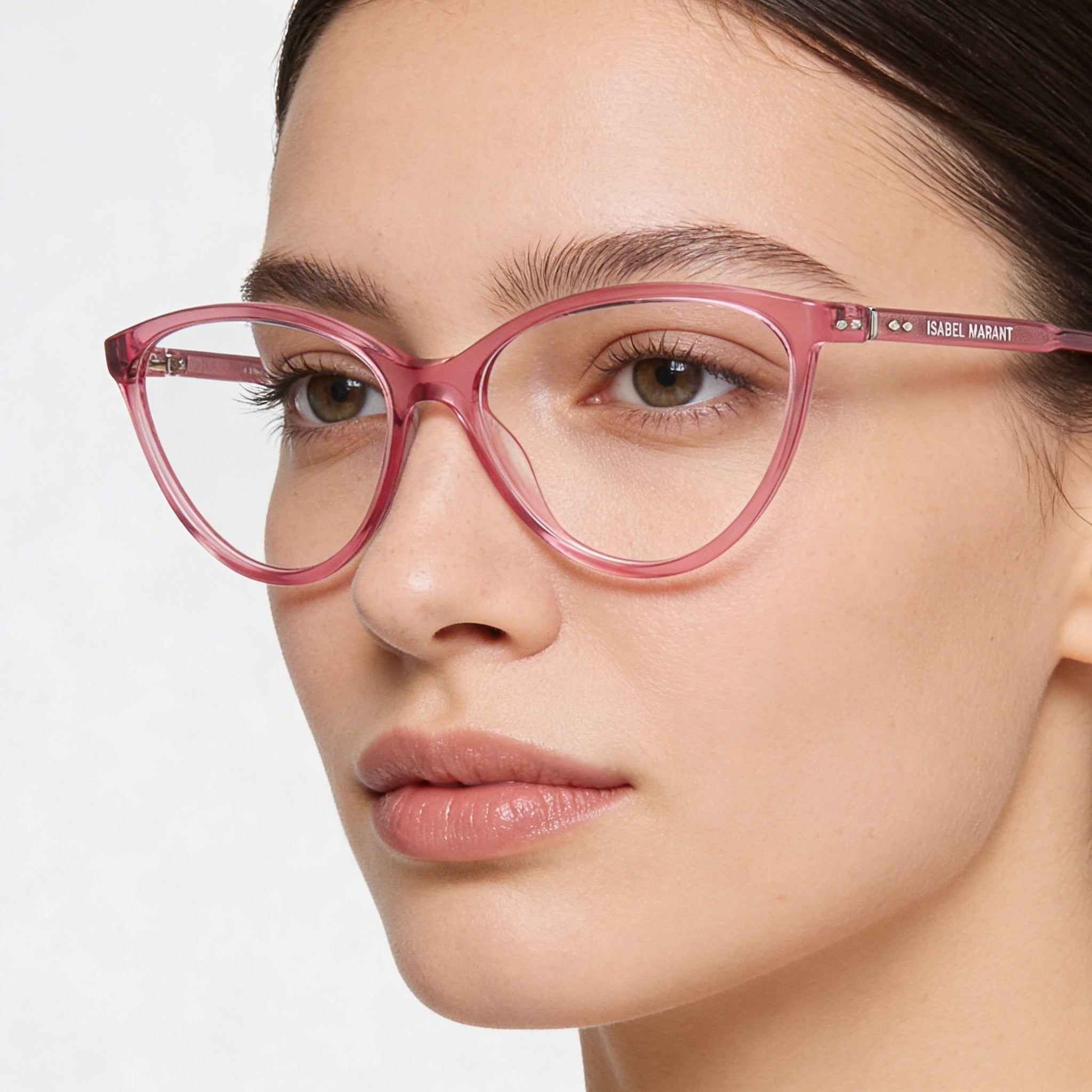 Gafas de sol de mujer Isabel Marant de moda en rosa con montura de acetato rosa y lentes de policarbonato rosa de 55 mm, Photo 3