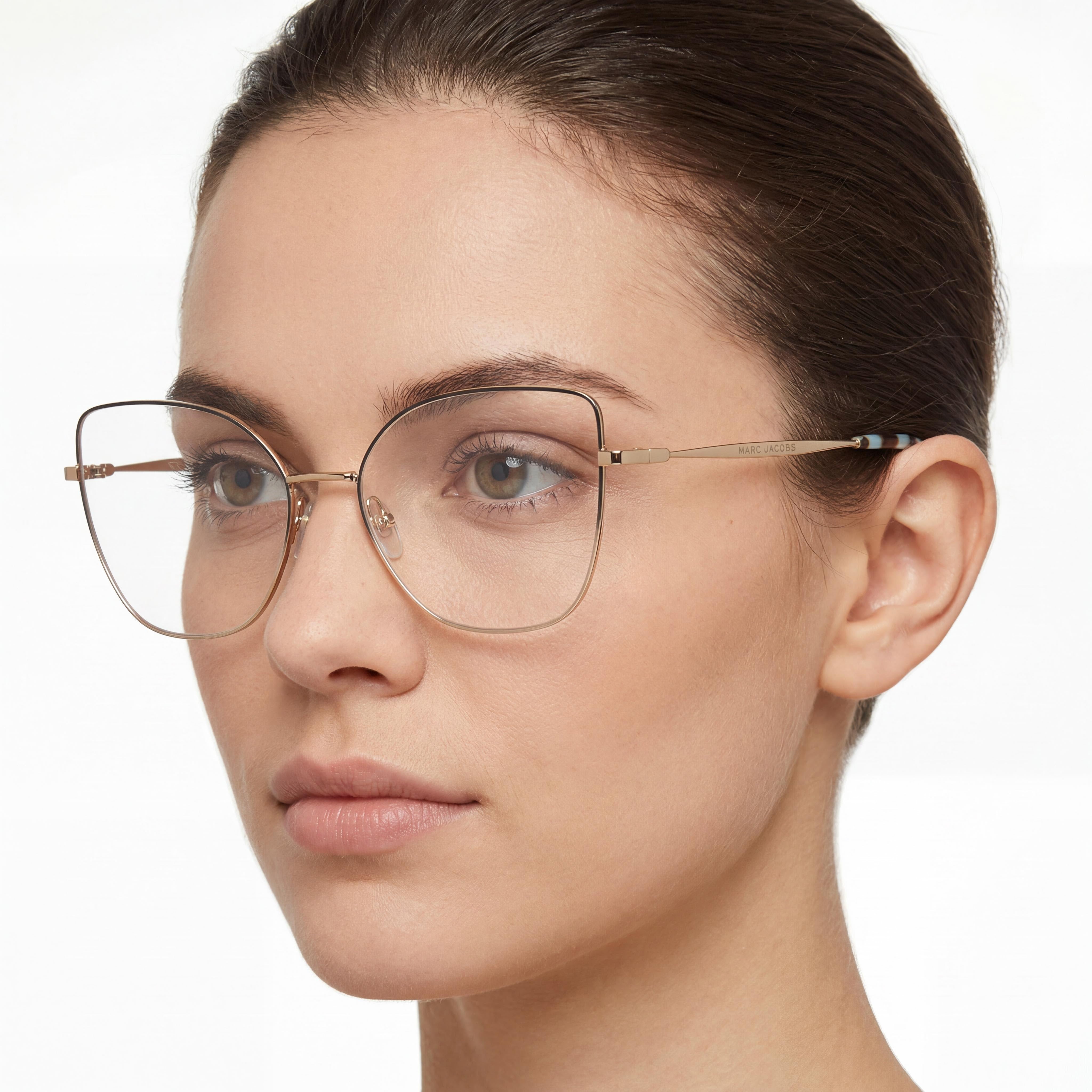 Marc Jacobs Marc 704 Women's Stainless Steel Frame Optical Eyeglasses with Clear Lenses 56-145-18, Photo 4