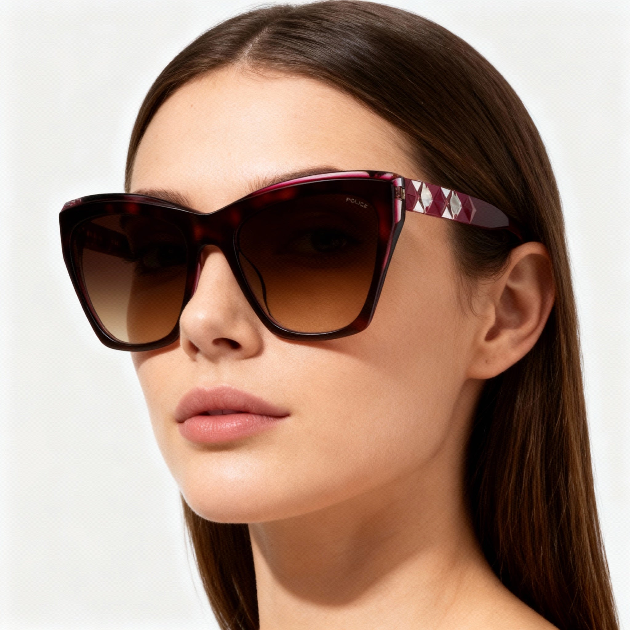 Police Casual Women's Avana Fuxia Acetate Frame, Pink Non-Polarized Polycarbonate Lens Sunglasses with 100% UV Protection 54mm, Photo 5