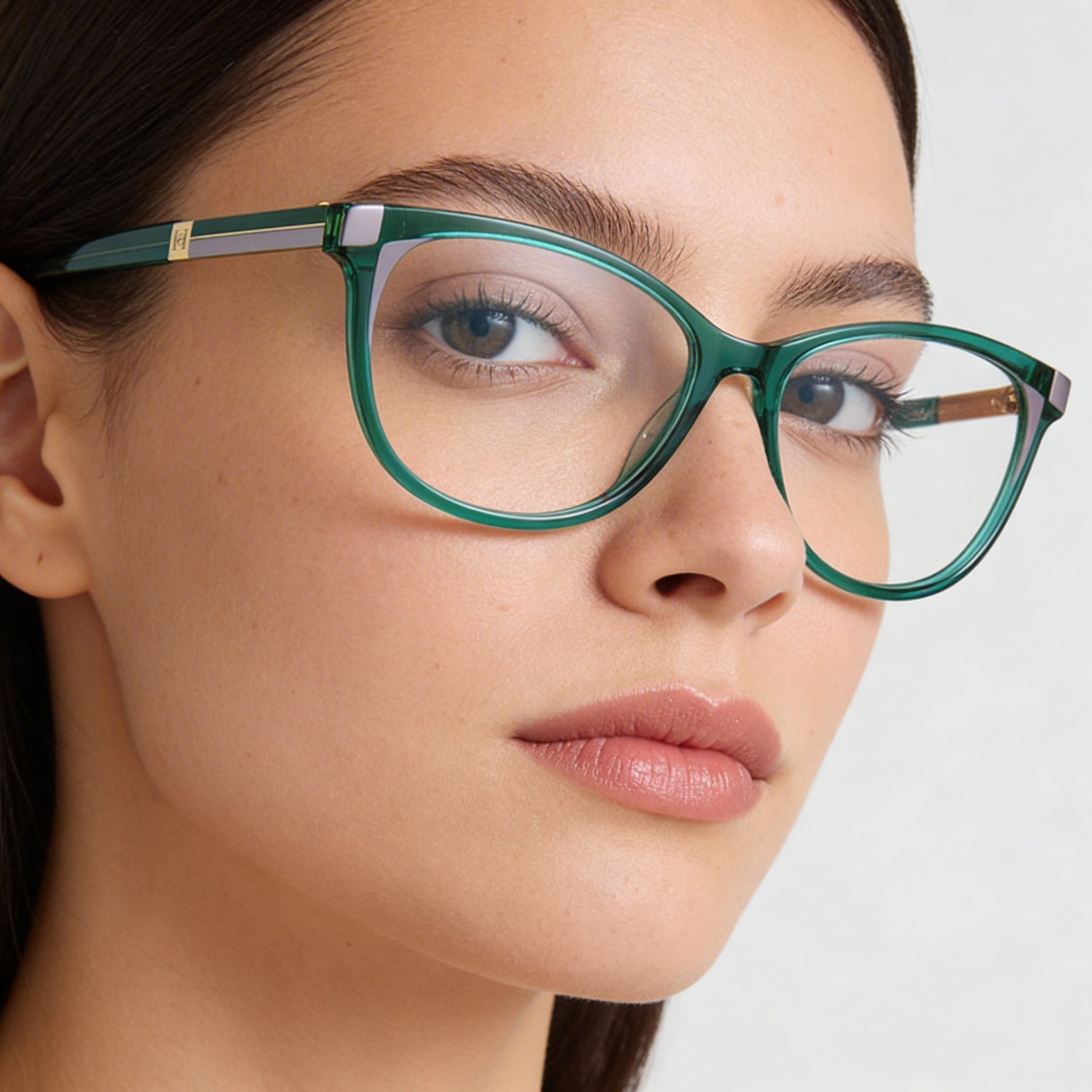 Carolina Herrera Her 0163 Modern Women's Multicolored Plastic Frame Green Lilac Lens Sunglasses 53mm, Photo 5